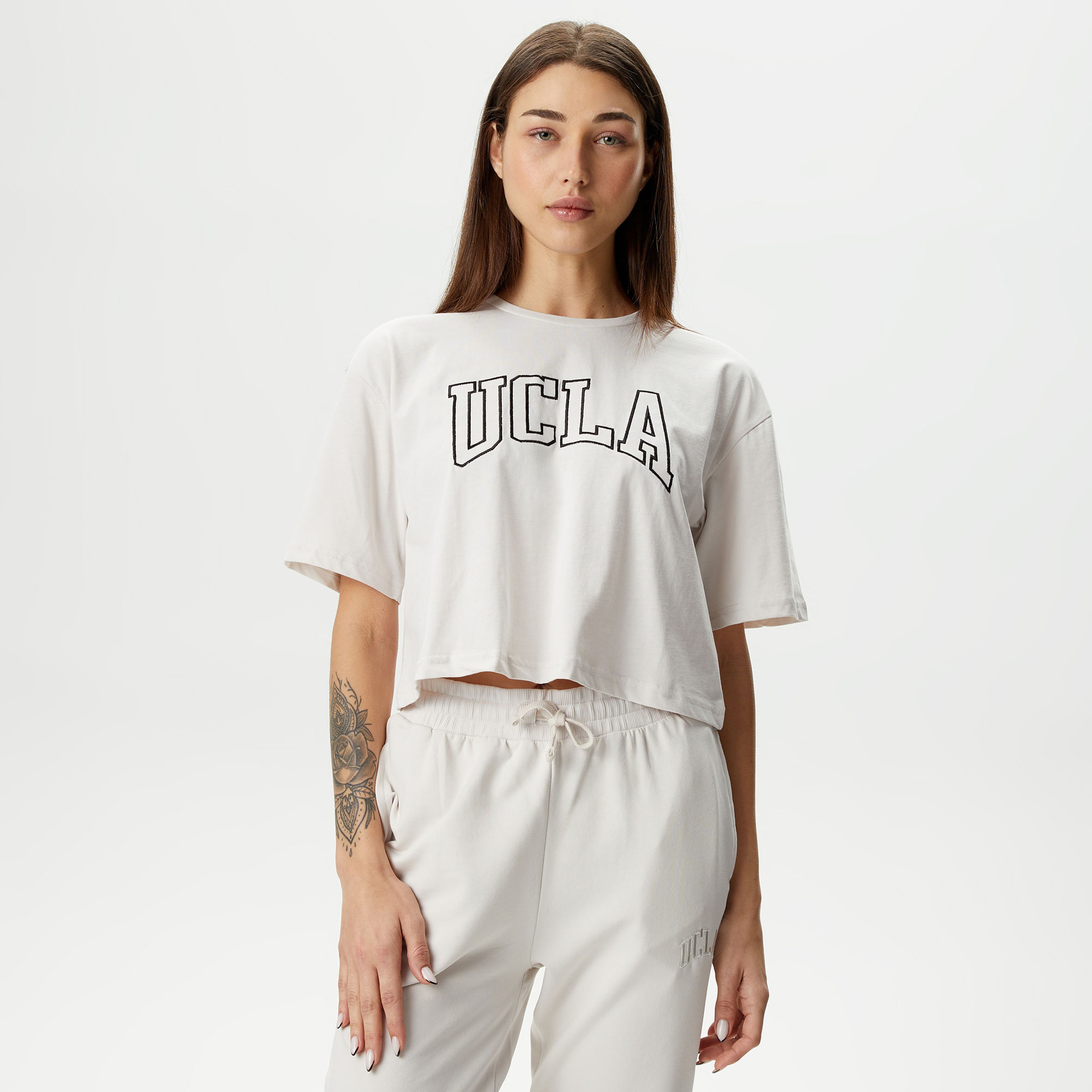 Ucla Helena Kadın Krem T-Shirt