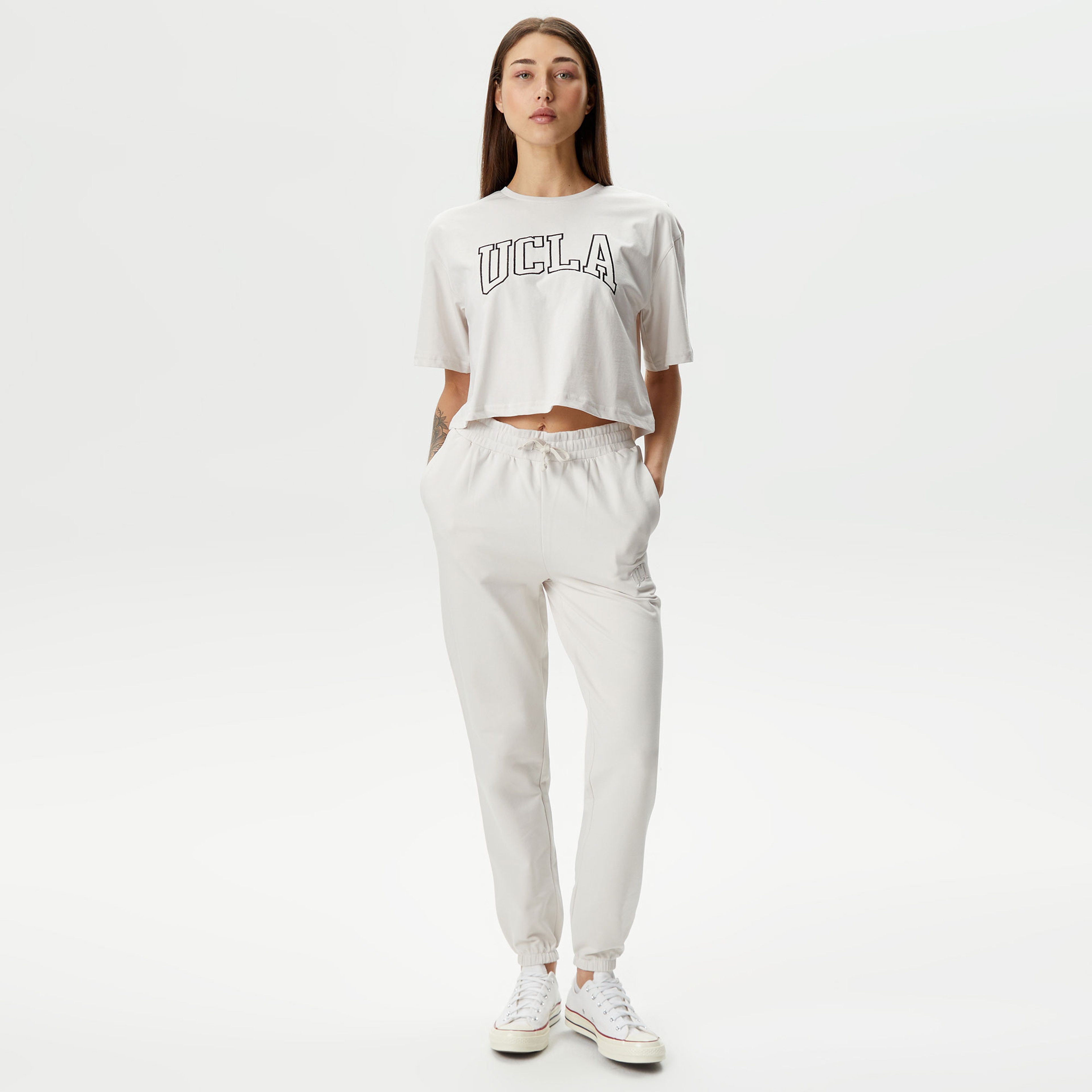 Ucla Helena Kadın Krem T-Shirt