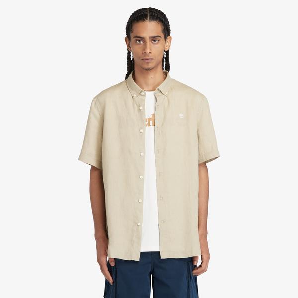 Timberland Linen Erkek Krem Rengi T-Shirt