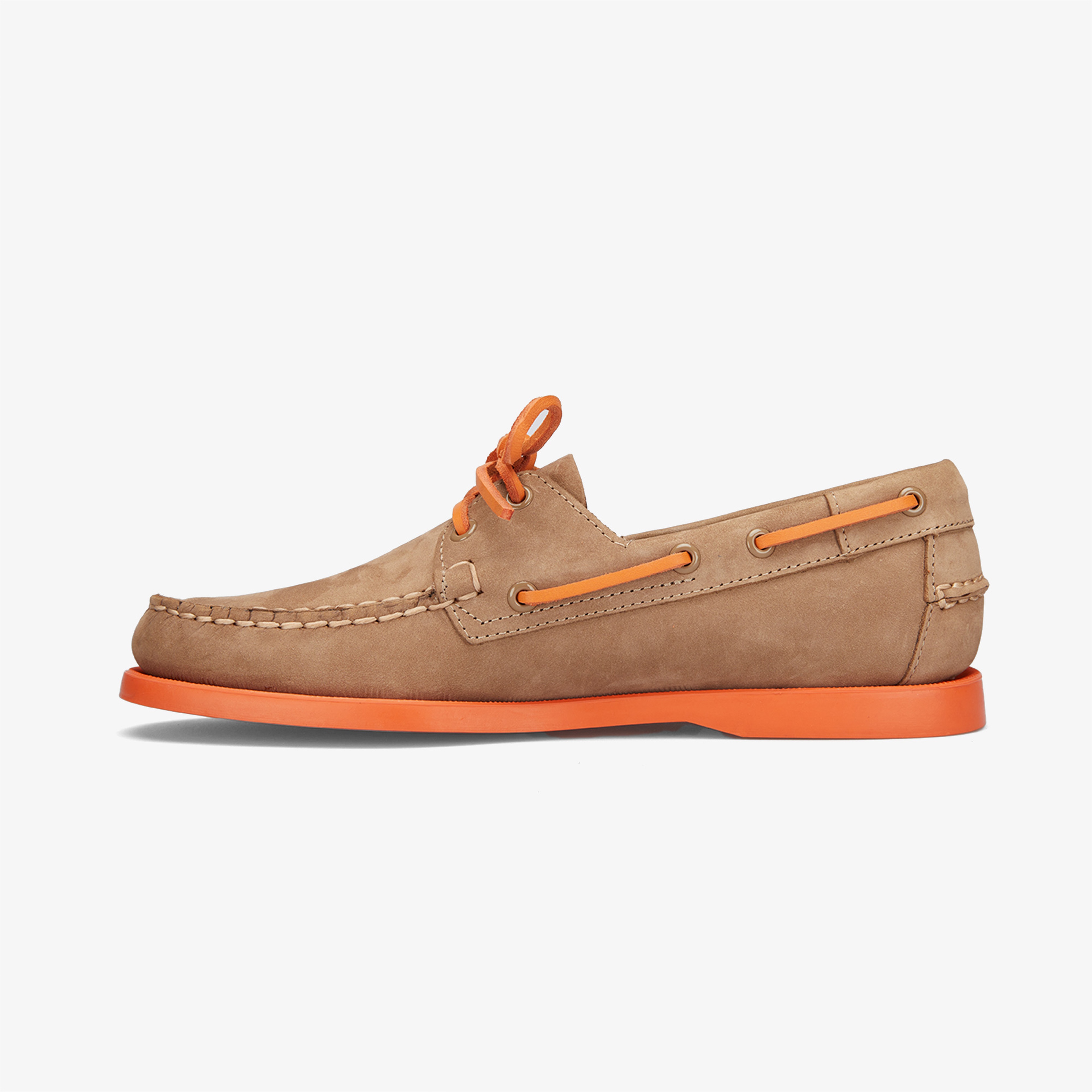 Sebago Docksides Portland Nubuck Erkek Turuncu Ayakkabı