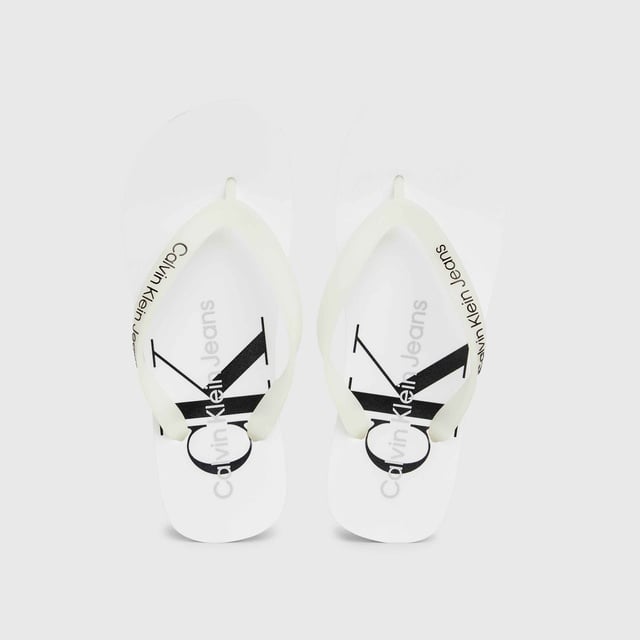 Calvin Klein Calvin Klein Jeans Delhi Kadın Beyaz Terlik Sandalet & Terlik | Occasion Beyaz - 3. görsel