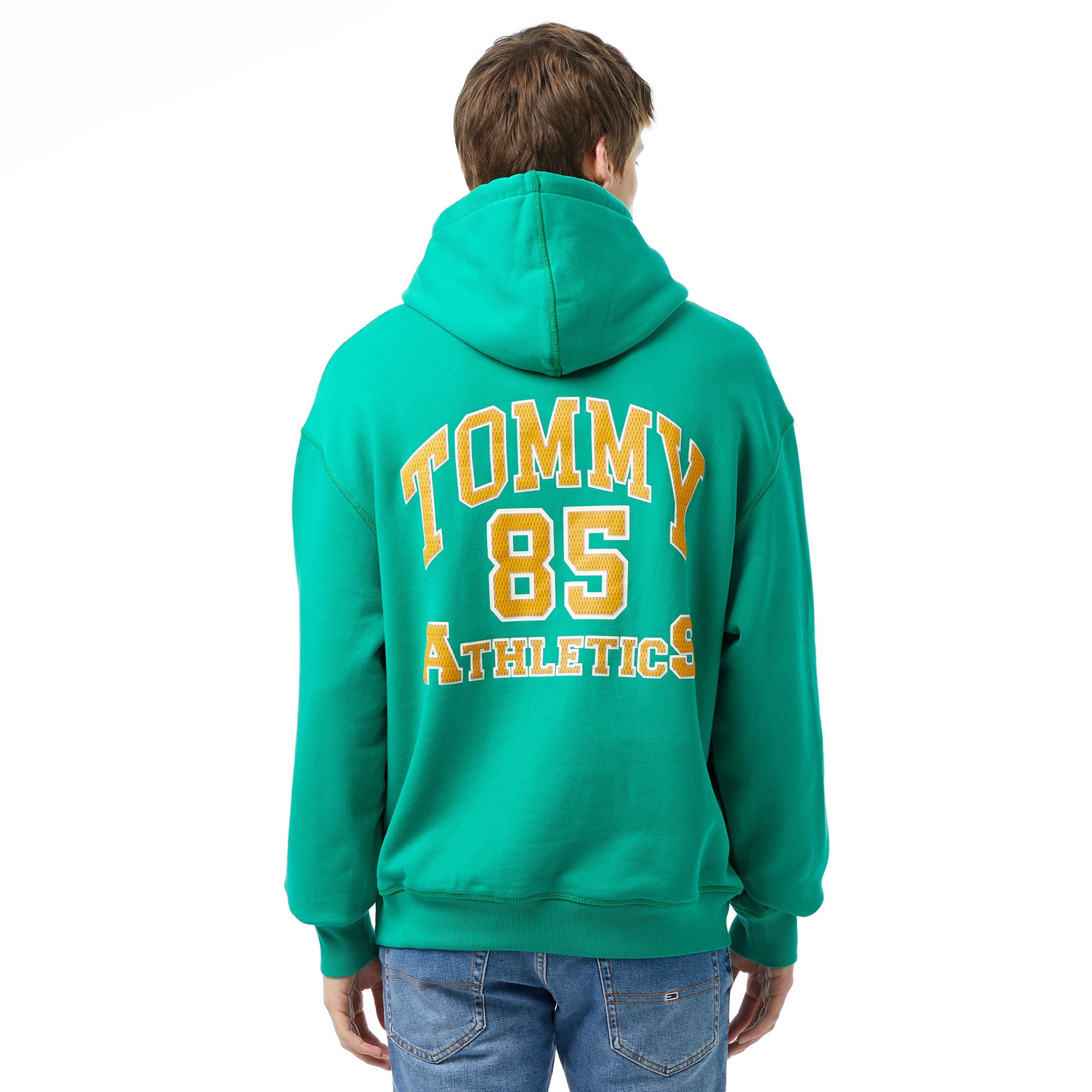 Tommy Jeans Tju Archive Games Unisex Yeşil Hoodie