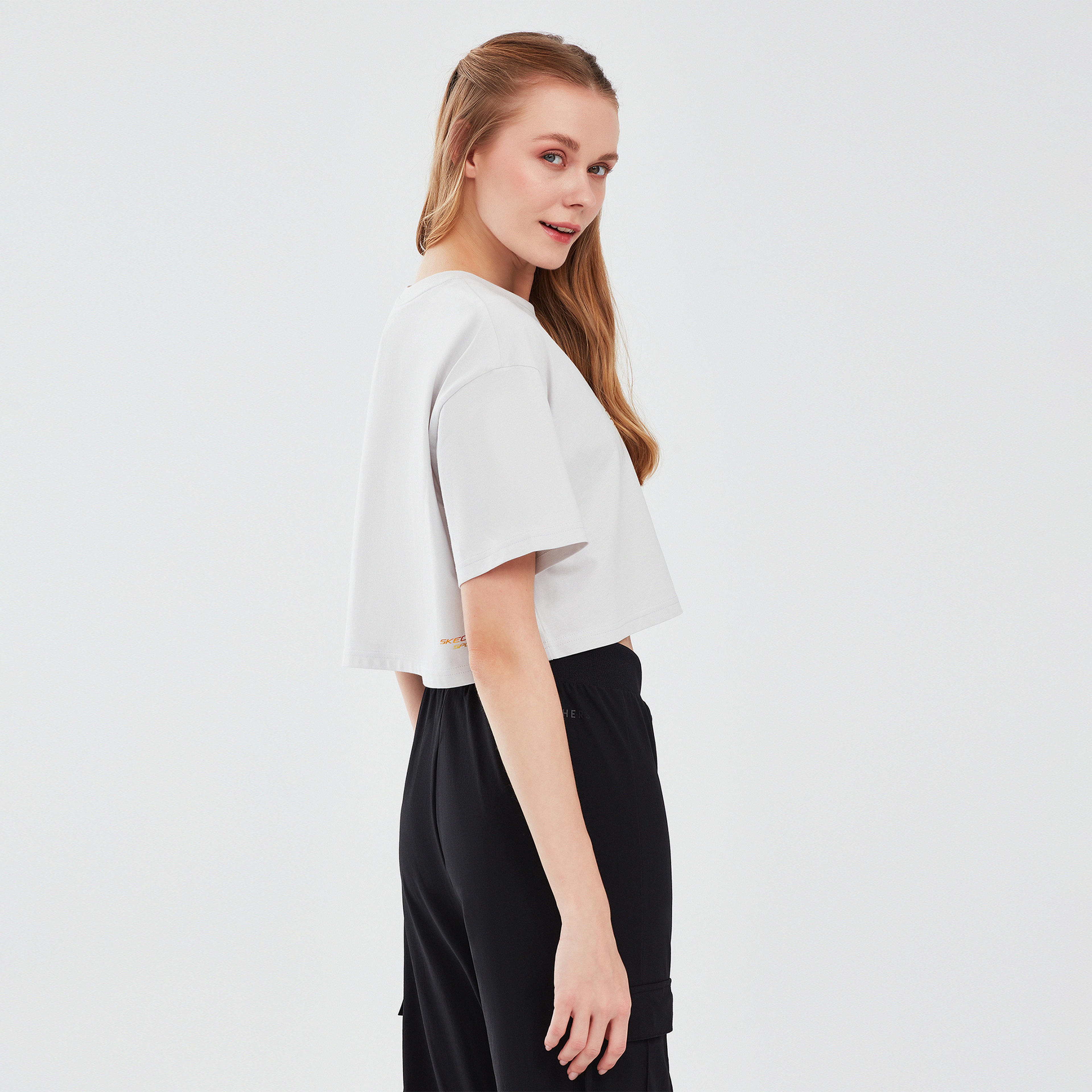 Skechers Graphic Kadın Gri T-Shirt