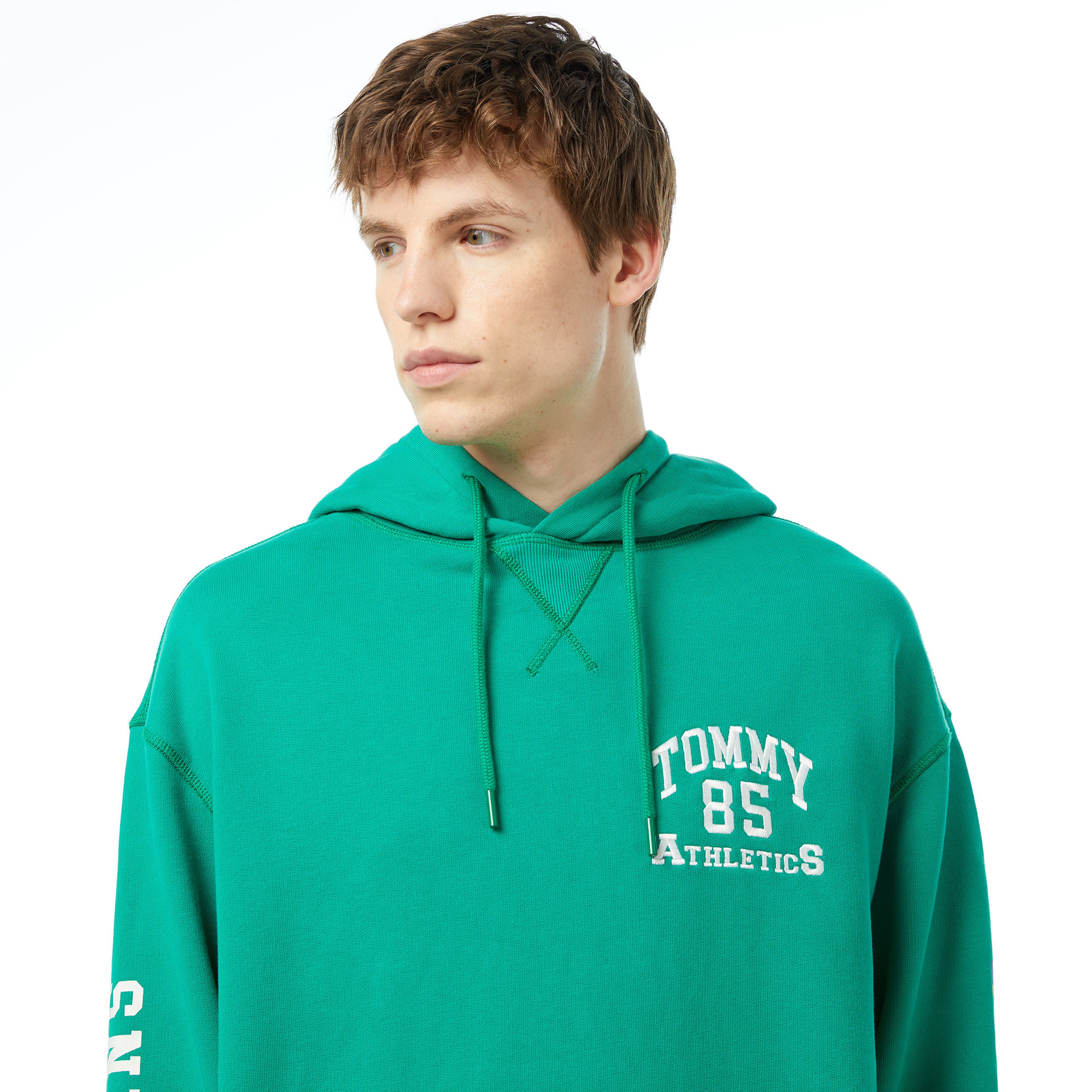 Tommy Jeans Tju Archive Games Unisex Yeşil Hoodie