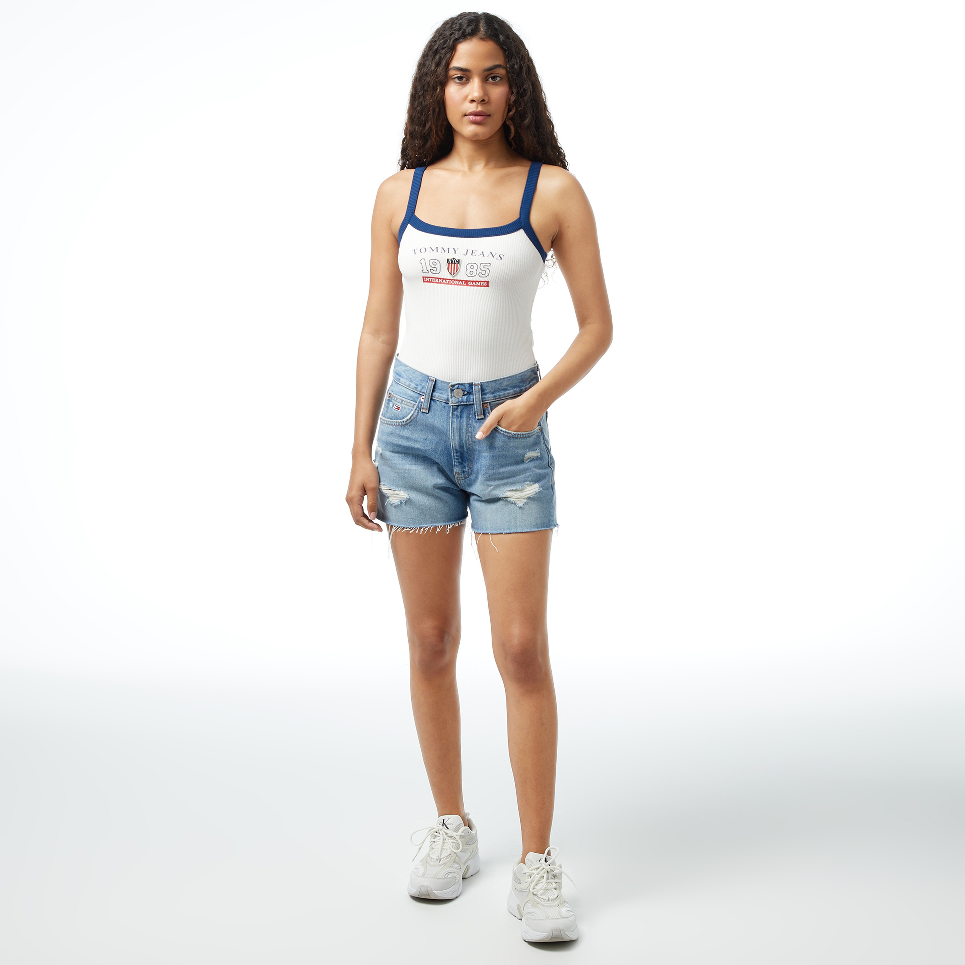 Tommy Hilfiger Kadın Mavi Şort