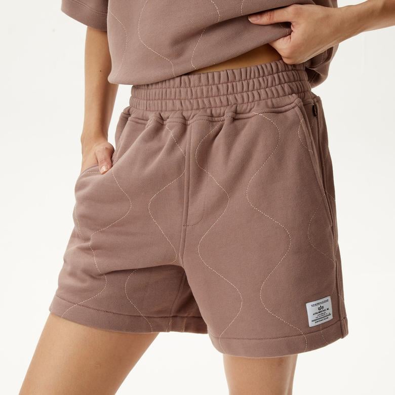 Alpha Industries Quilted Kadın Mor Şort