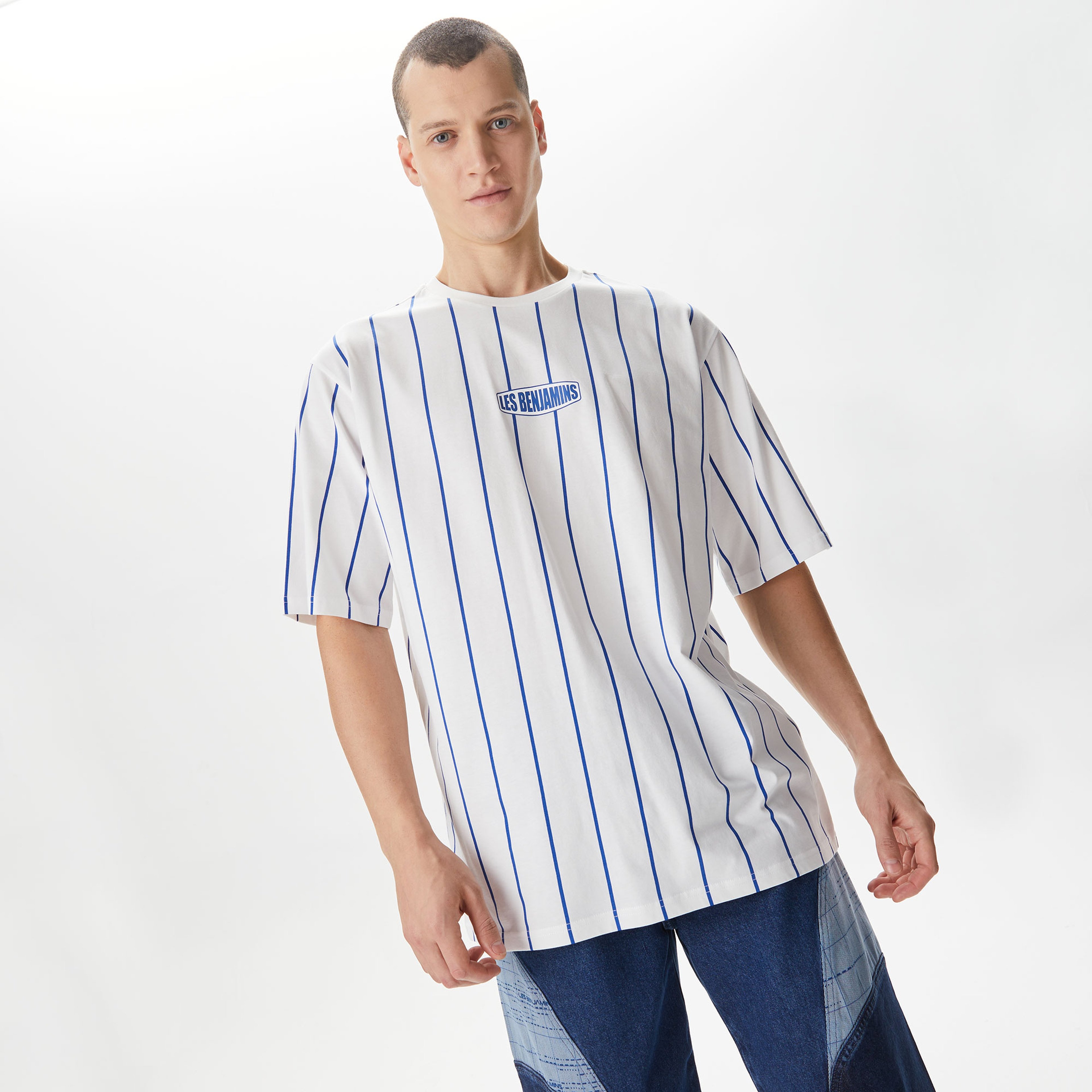 Les Benjamins Kısmet Voyage East to West 036 Erkek Beyaz T-Shirt