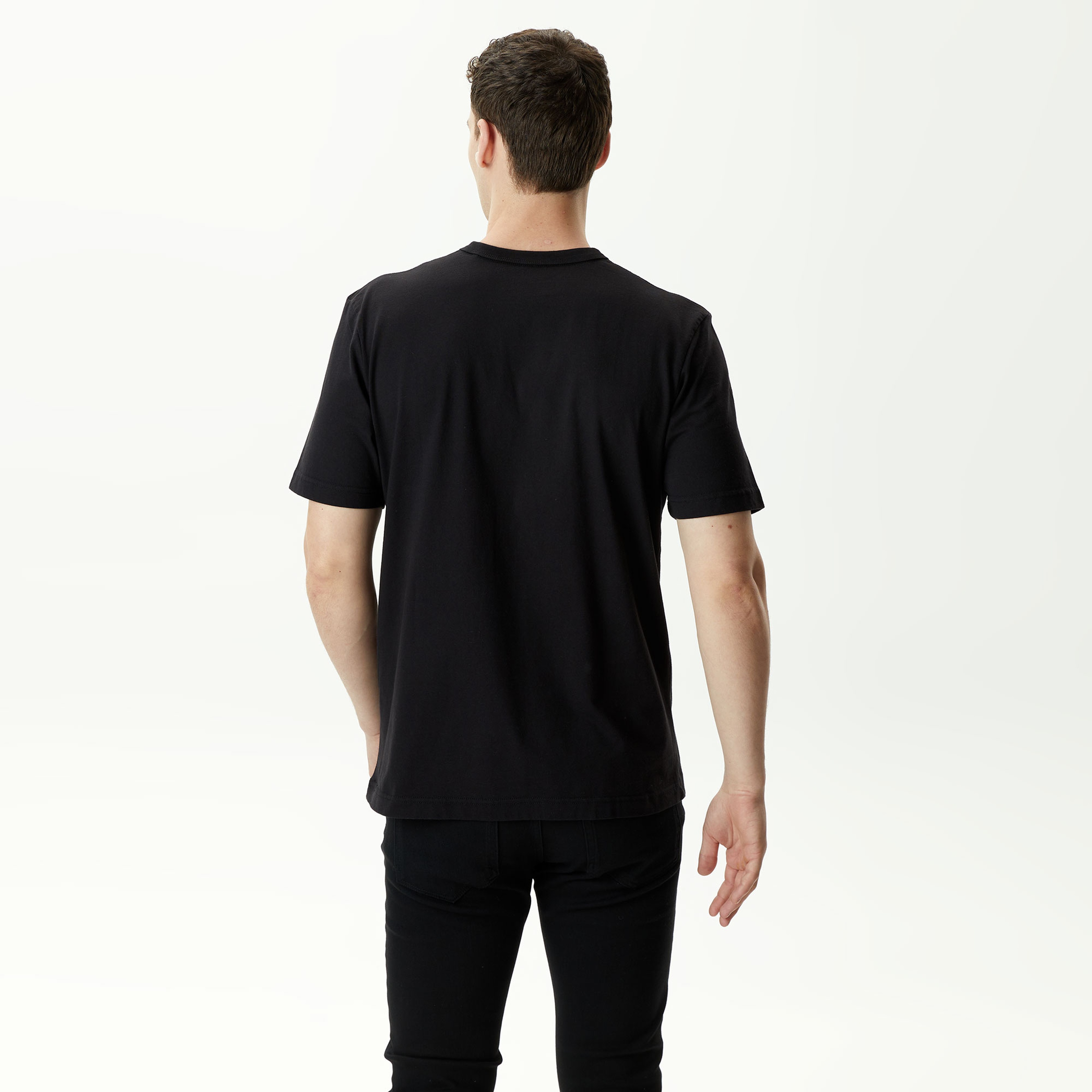 Alpha Industries Alphaarped Label Unisex Siyah T-Shirt