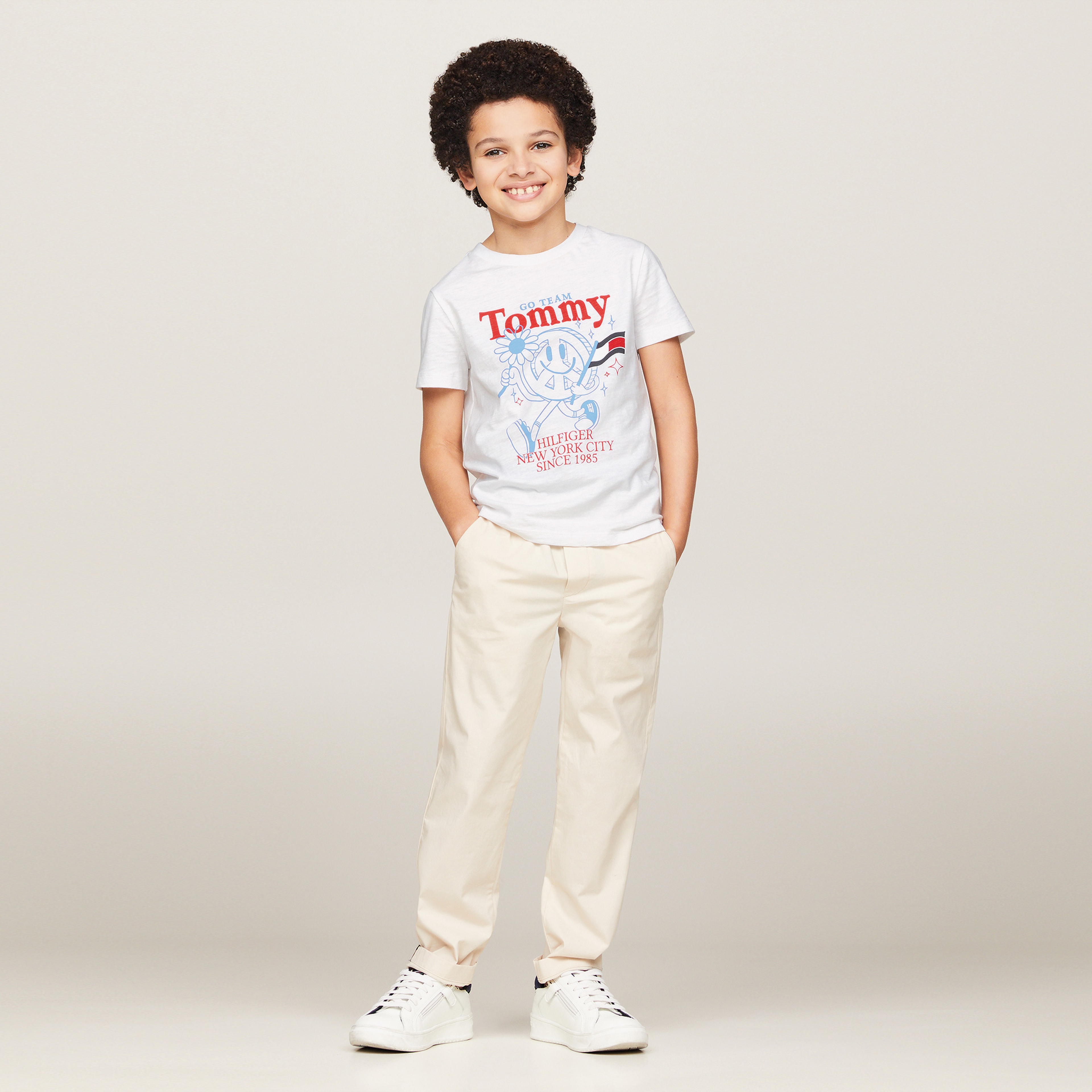 Tommy Hilfiger Fun S/S Çocuk Beyaz T-Shirt