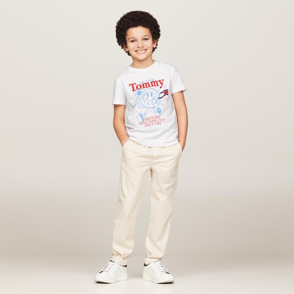 Tommy Hilfiger Fun S/S Çocuk Beyaz T-Shirt