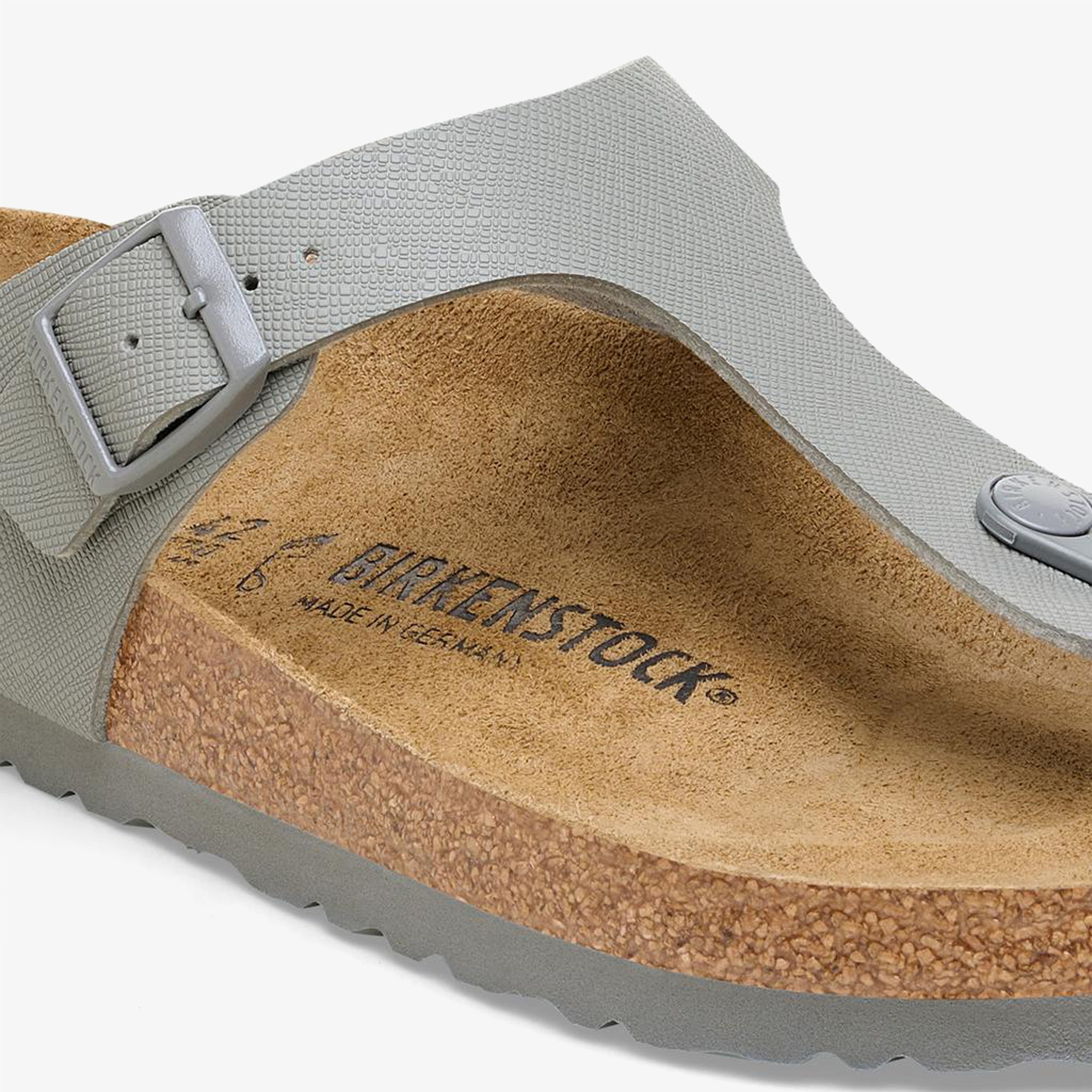Birkenstock Gizeh Bf Saffiano Erkek Gri Terlik