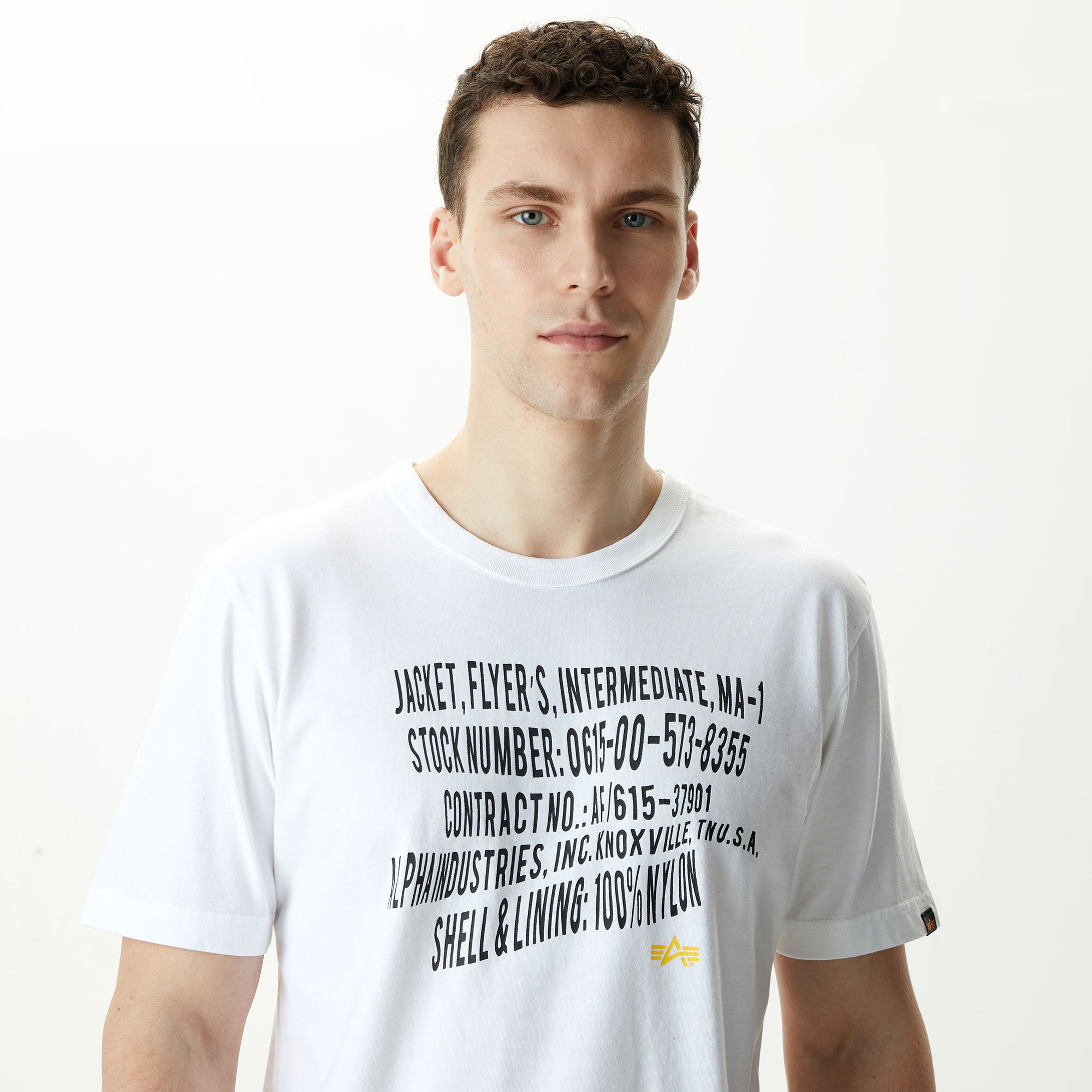 Alpha Industries Alphaarped Label Unisex Beyaz T-Shirt
