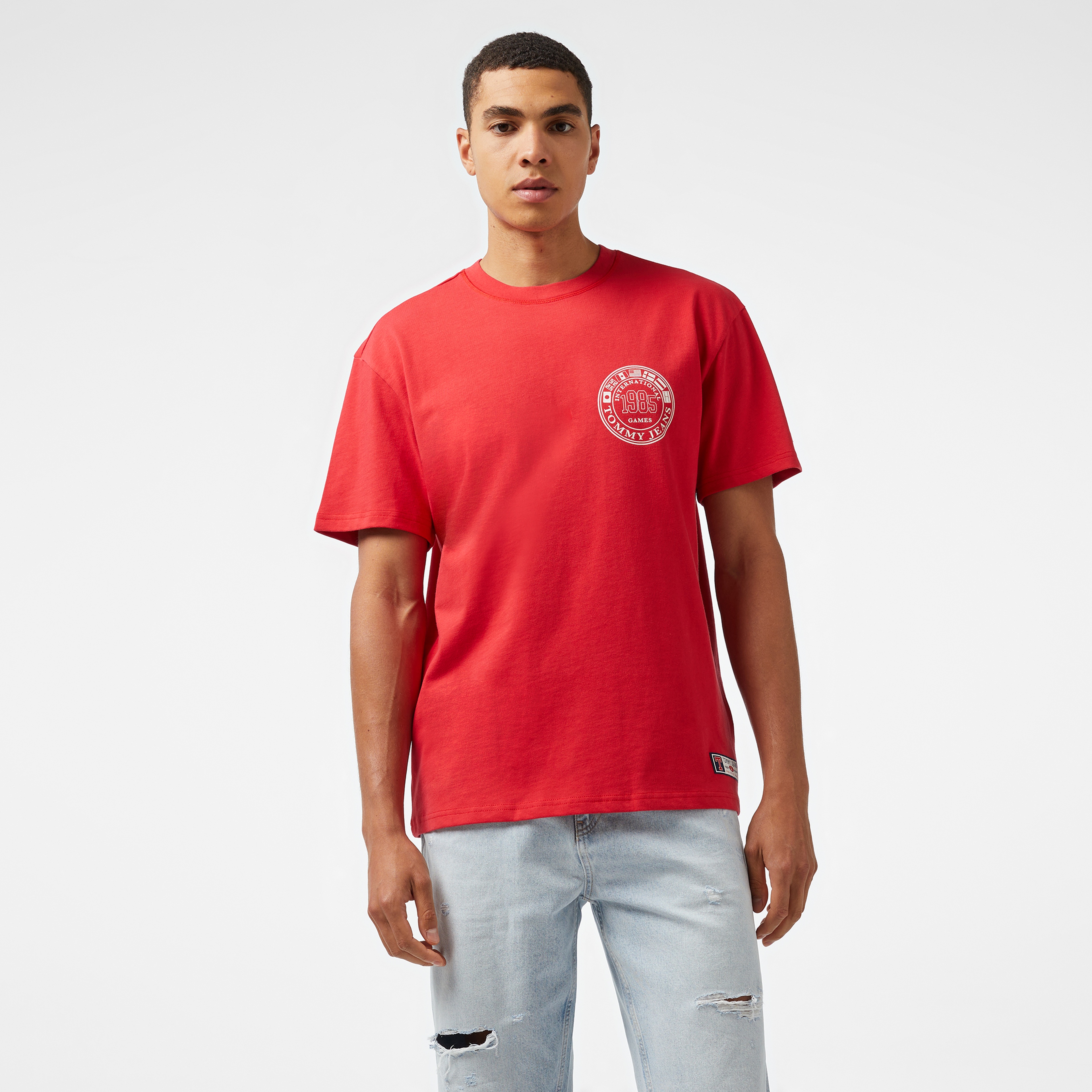 Tommy Jeans Tju Archive Games Erkek Kırmızı T-Shirt