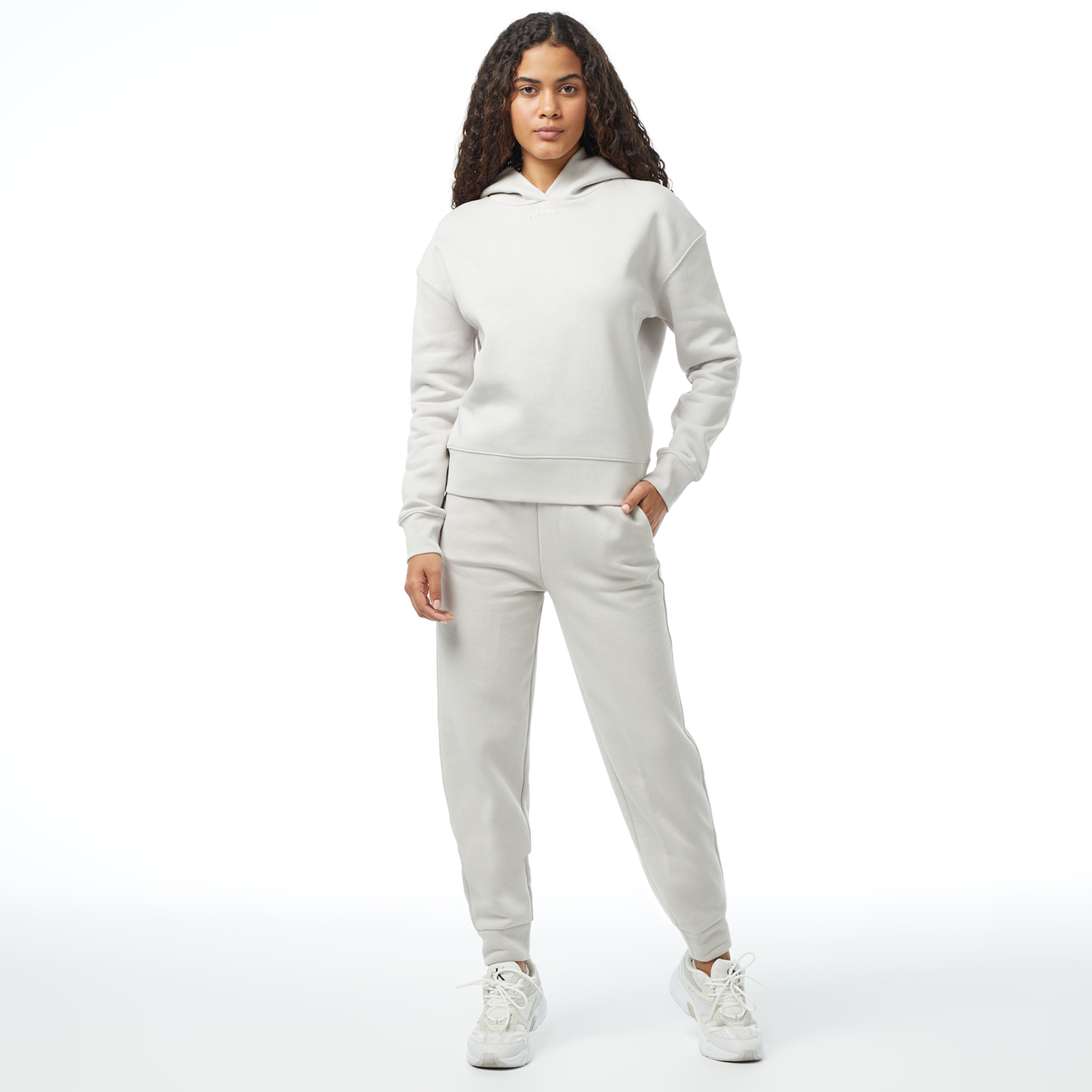 Calvin Klein Premium Essentials Kadın Gri Eşofman Altı