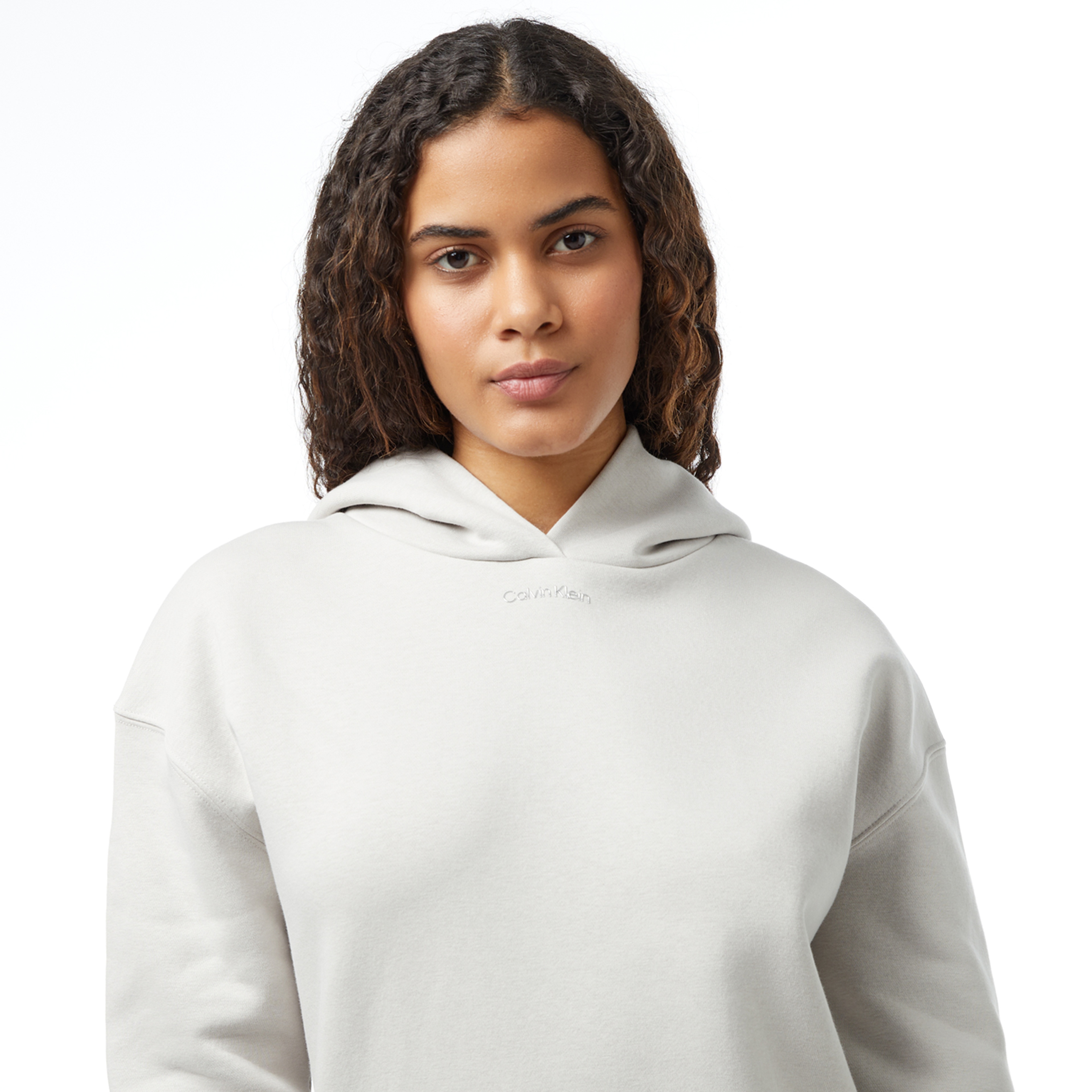 Calvin Klein Premium Essentials Kadın Gri Sweatshirt