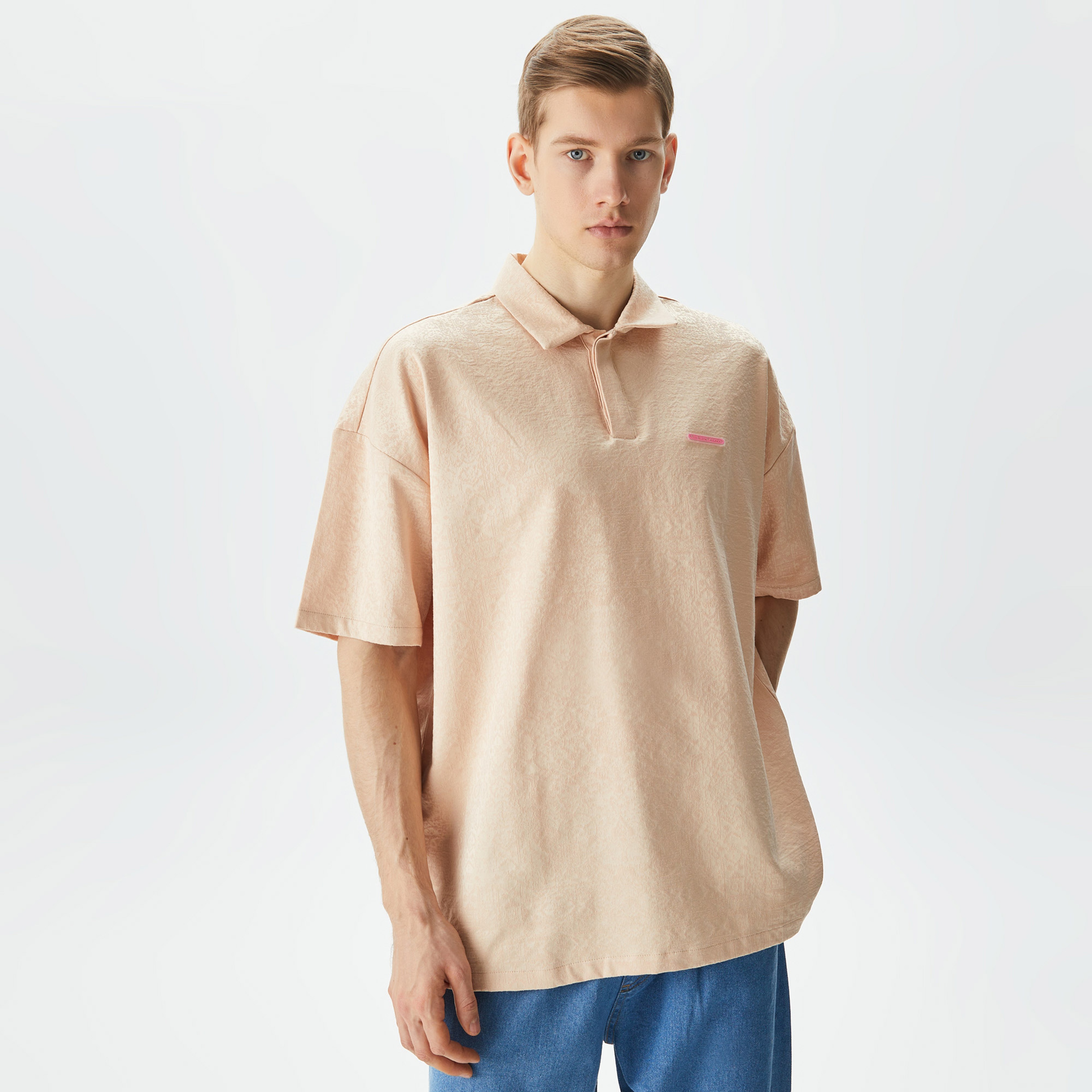 Les Benjamins Kısmet Voyage East to West 006 Erkek Bej Polo T-Shirt
