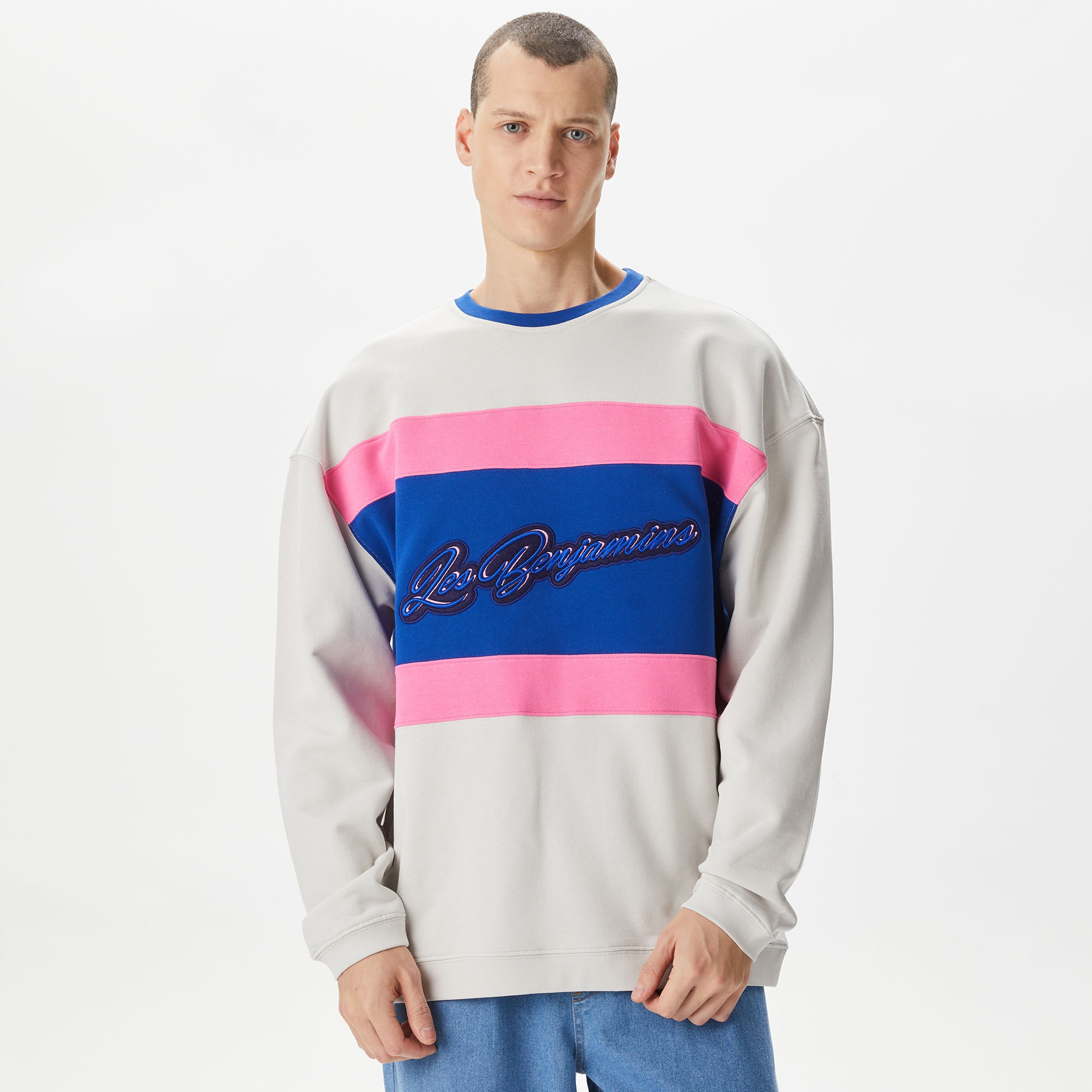 Les Benjamins Kısmet Voyage East to West 004 Erkek Gri Sweatshirt