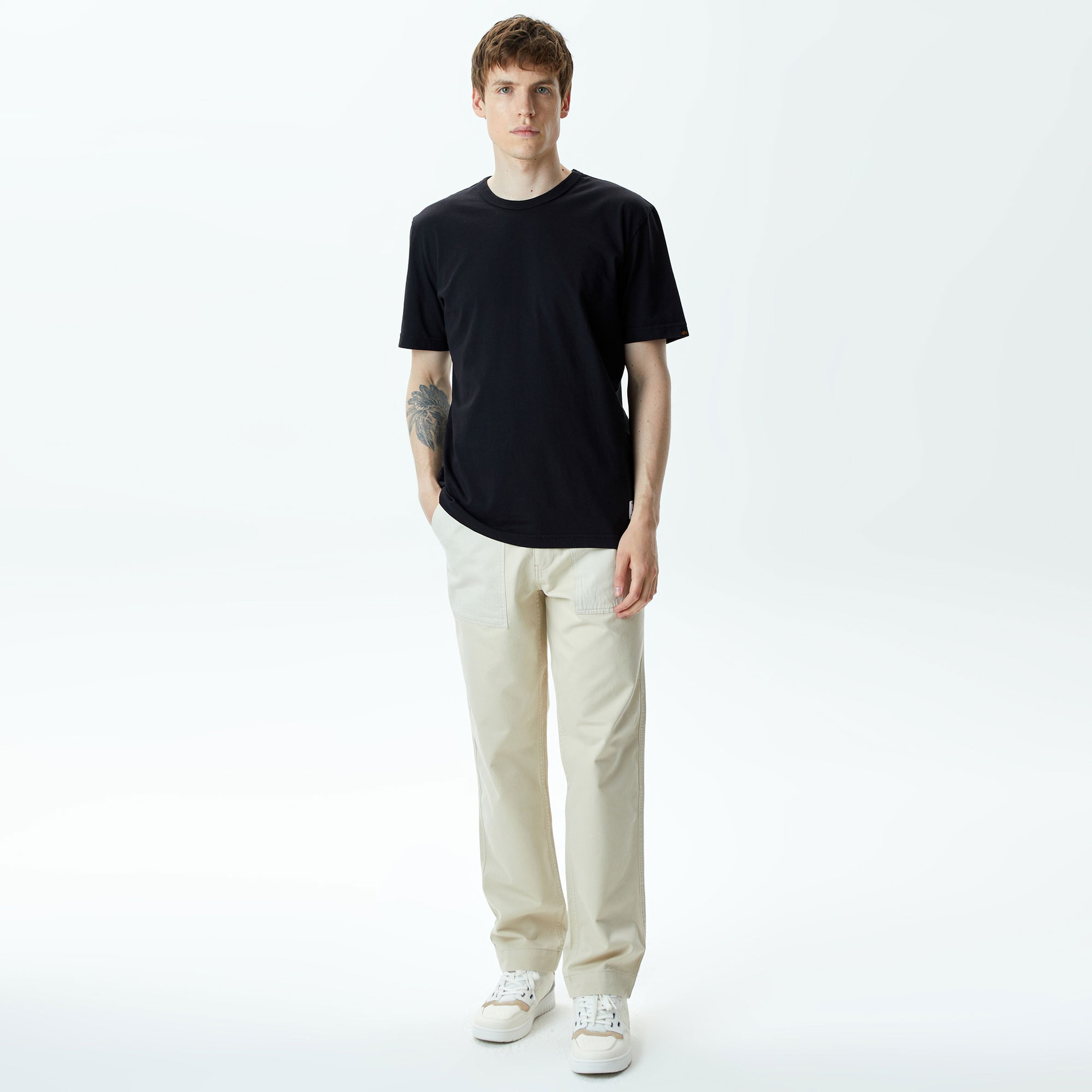 Alpha Industries Alpha Ma-1 Unisex Siyah T-Shirt