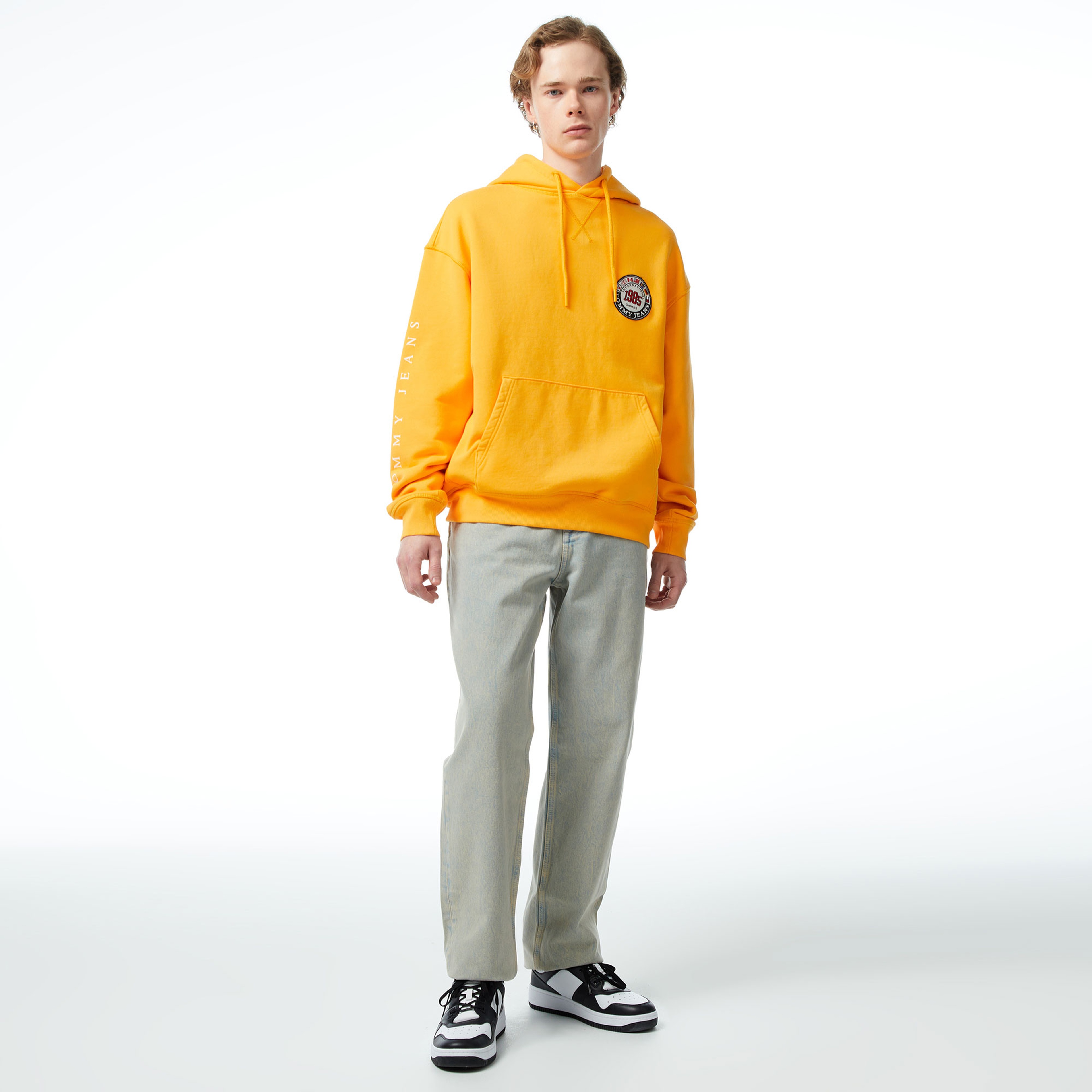 Tommy Jeans Tju Archive Games Erkek Turuncu Hoodie
