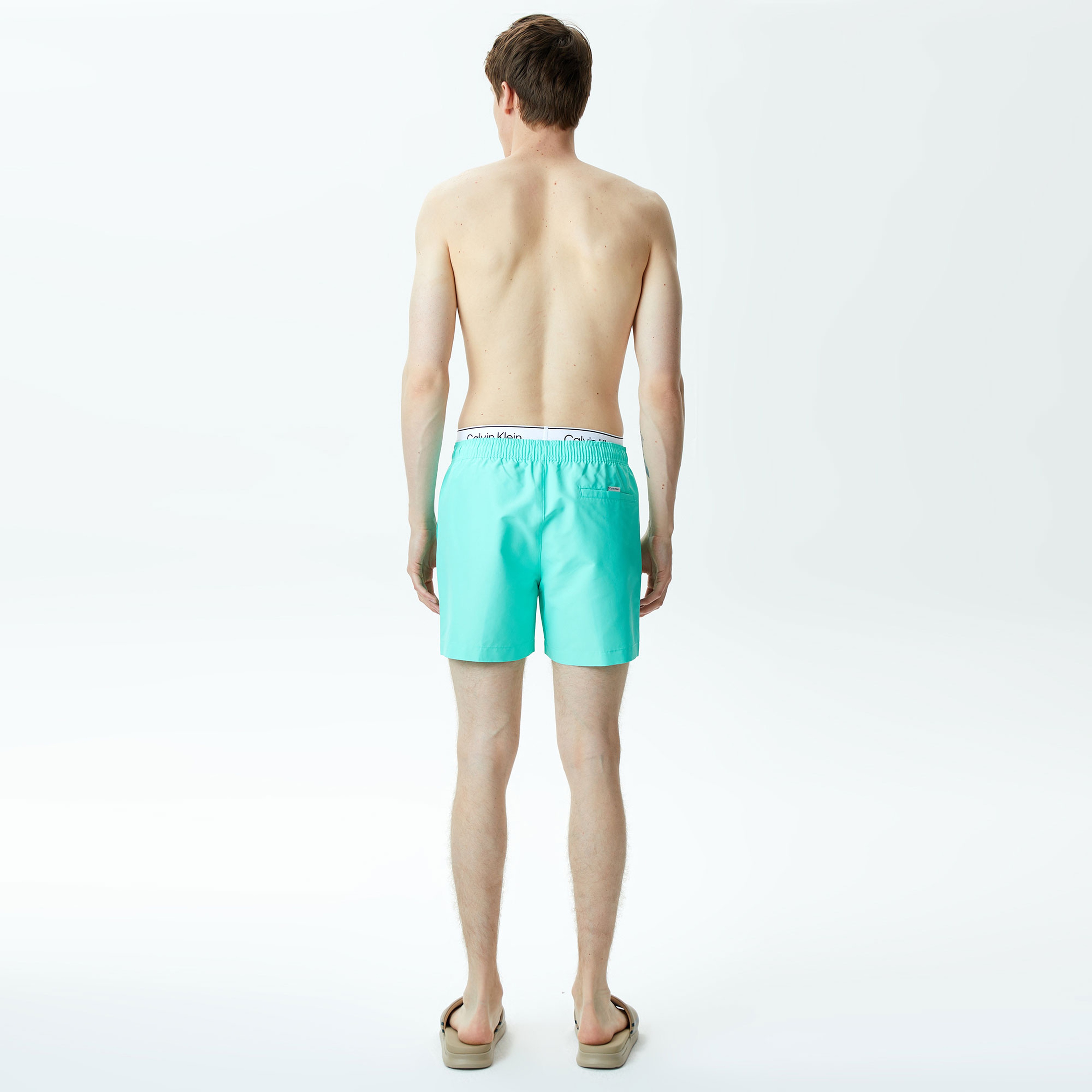 Calvin Klein Meta Legacy Erkek Yeşil Mayo Şort