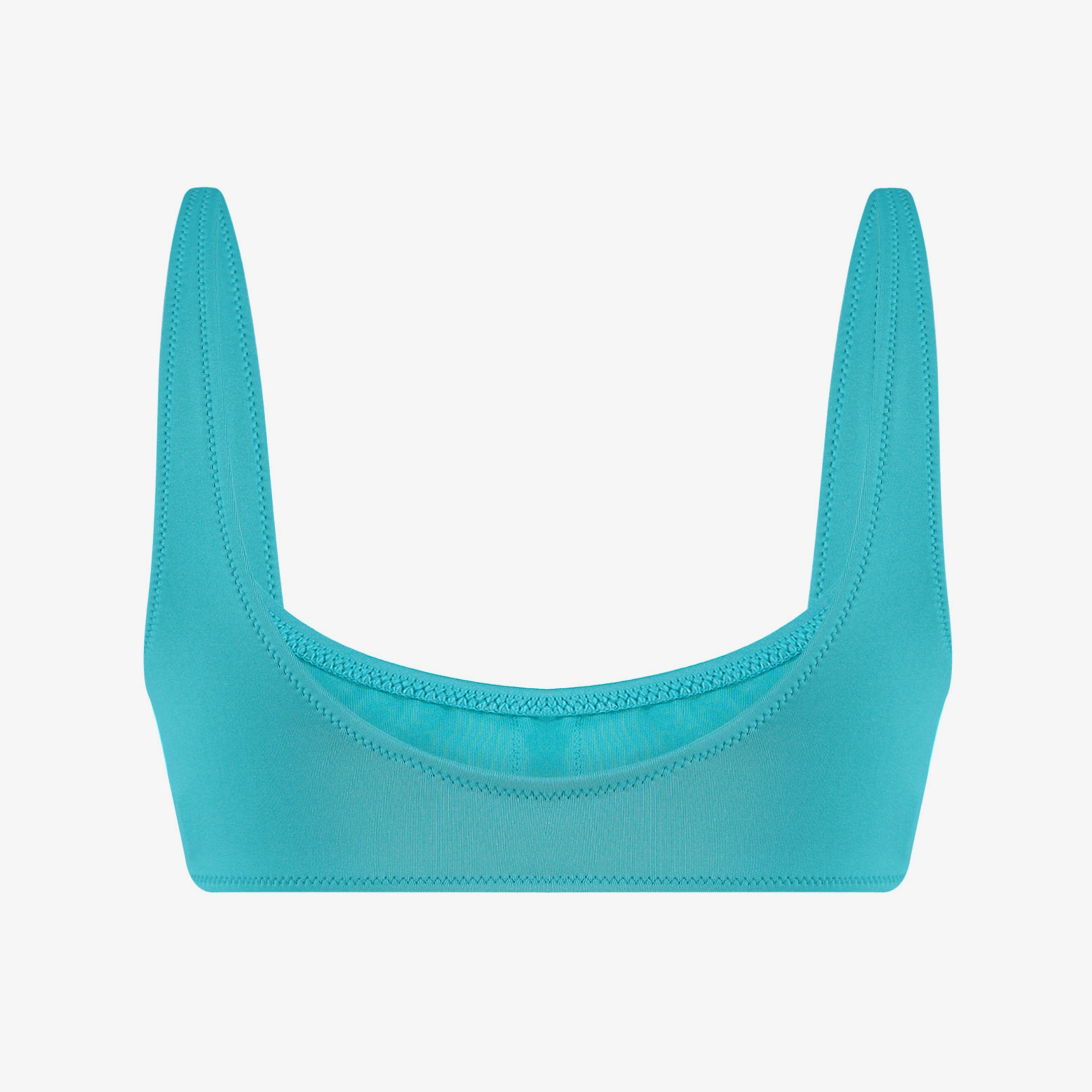 Calvin Klein Monogram Kadın Mavi Bikini Üstü