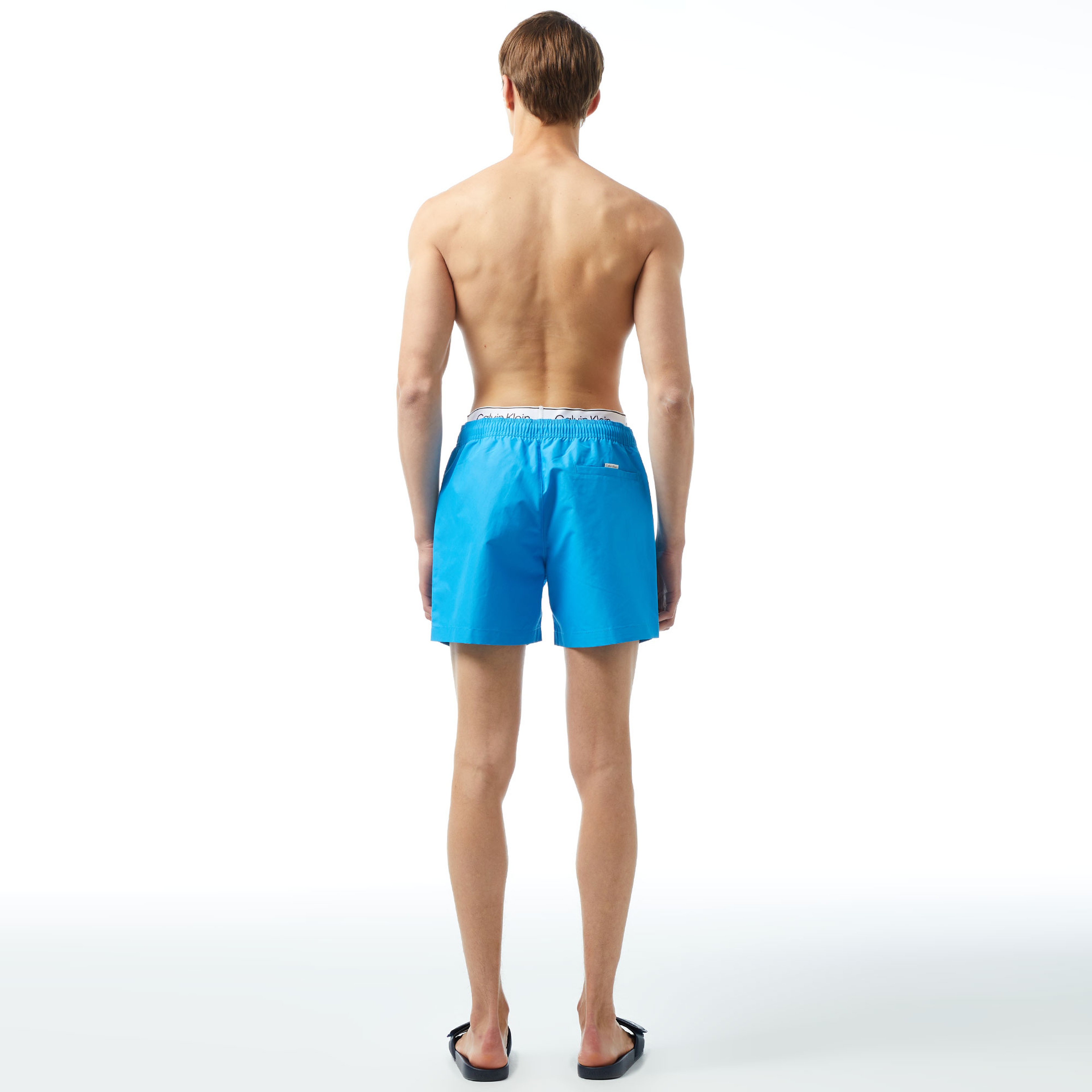 Calvin Klein Meta Legacy Erkek Mavi Mayo Şort