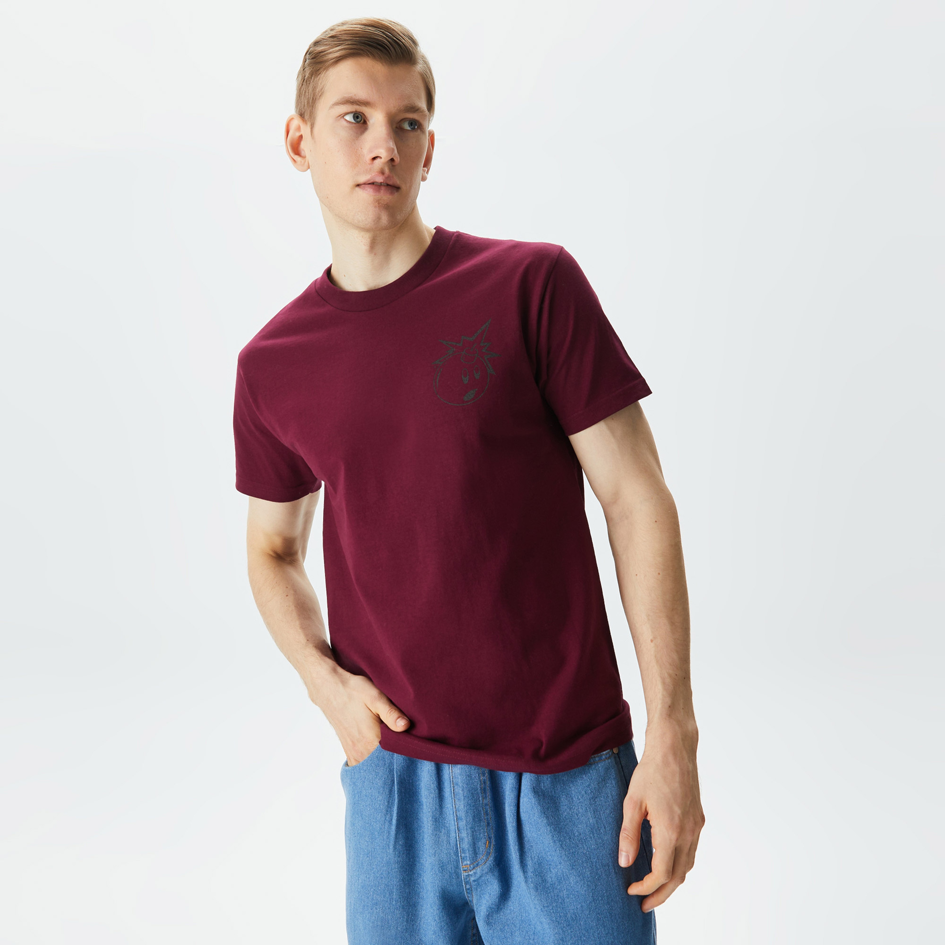 The Hundreds Simple Adam 3M Erkek Bordo T-Shirt