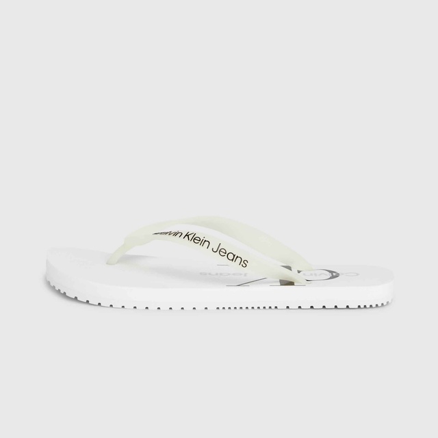 Calvin Klein Calvin Klein Jeans Delhi Kadın Beyaz Terlik Sandalet & Terlik | Occasion Beyaz - 6. görsel