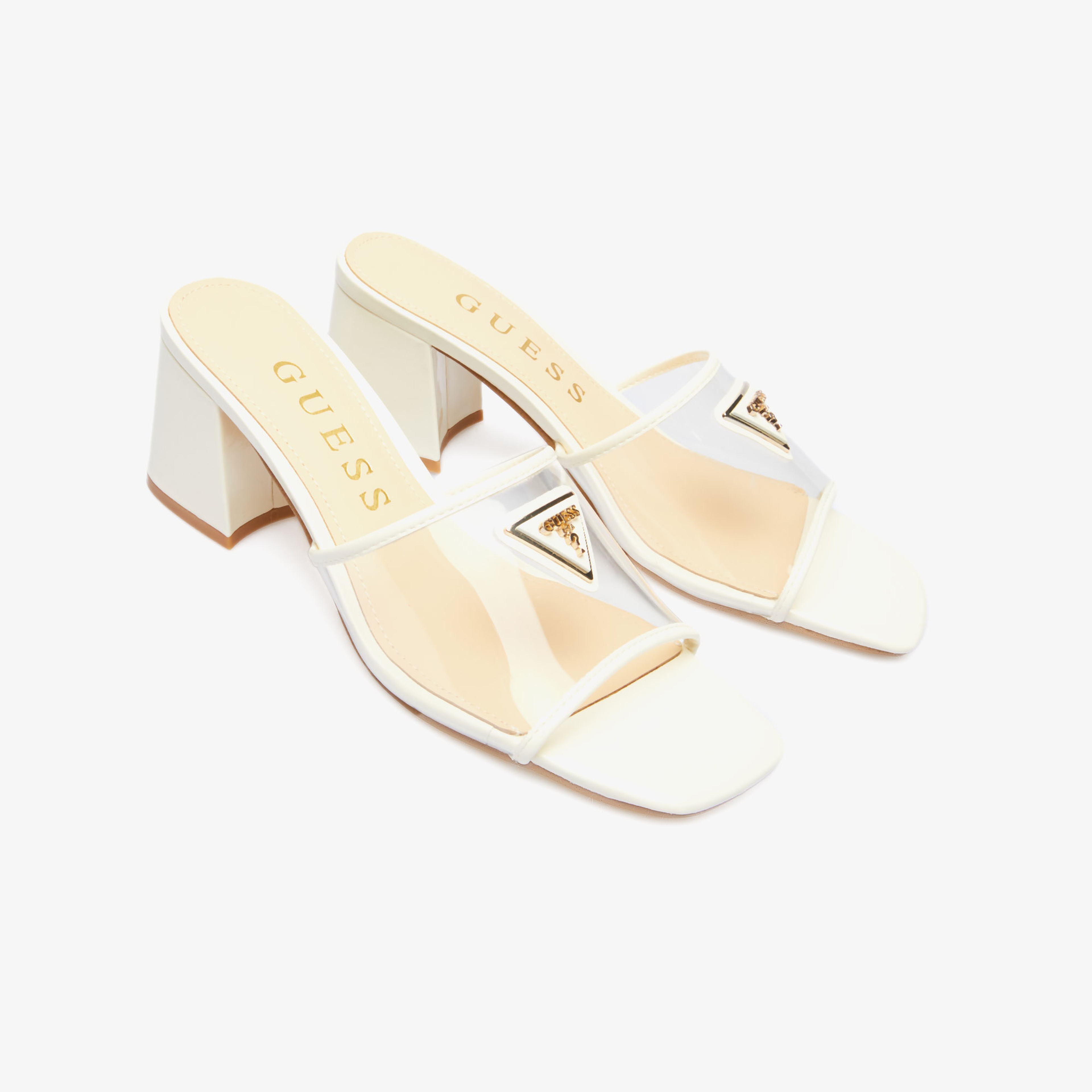 Guess Gables Kadın Krem Rengi Topuklu Terlik