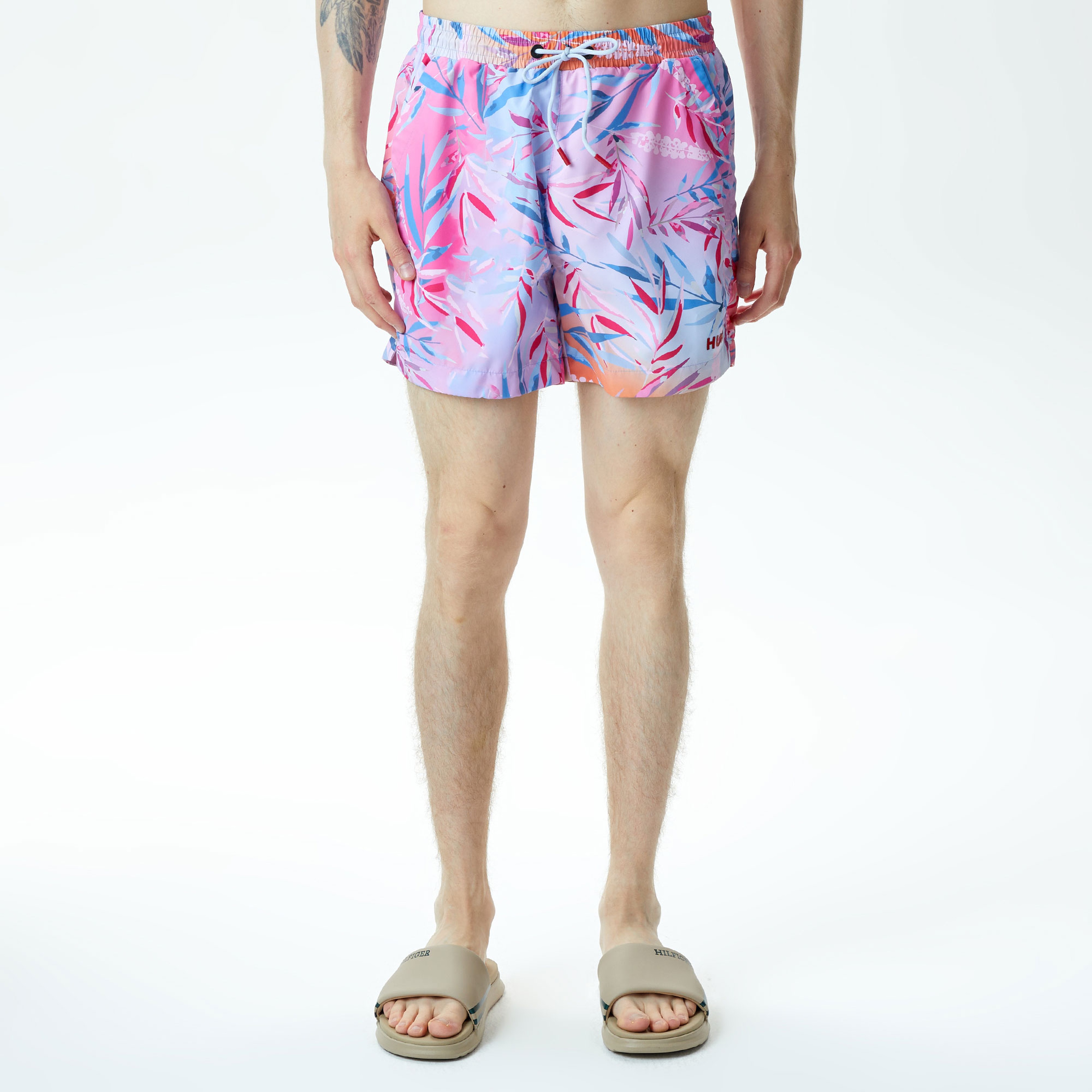 Hugo Calala Erkek Pembe/Mavi Mayo Şort