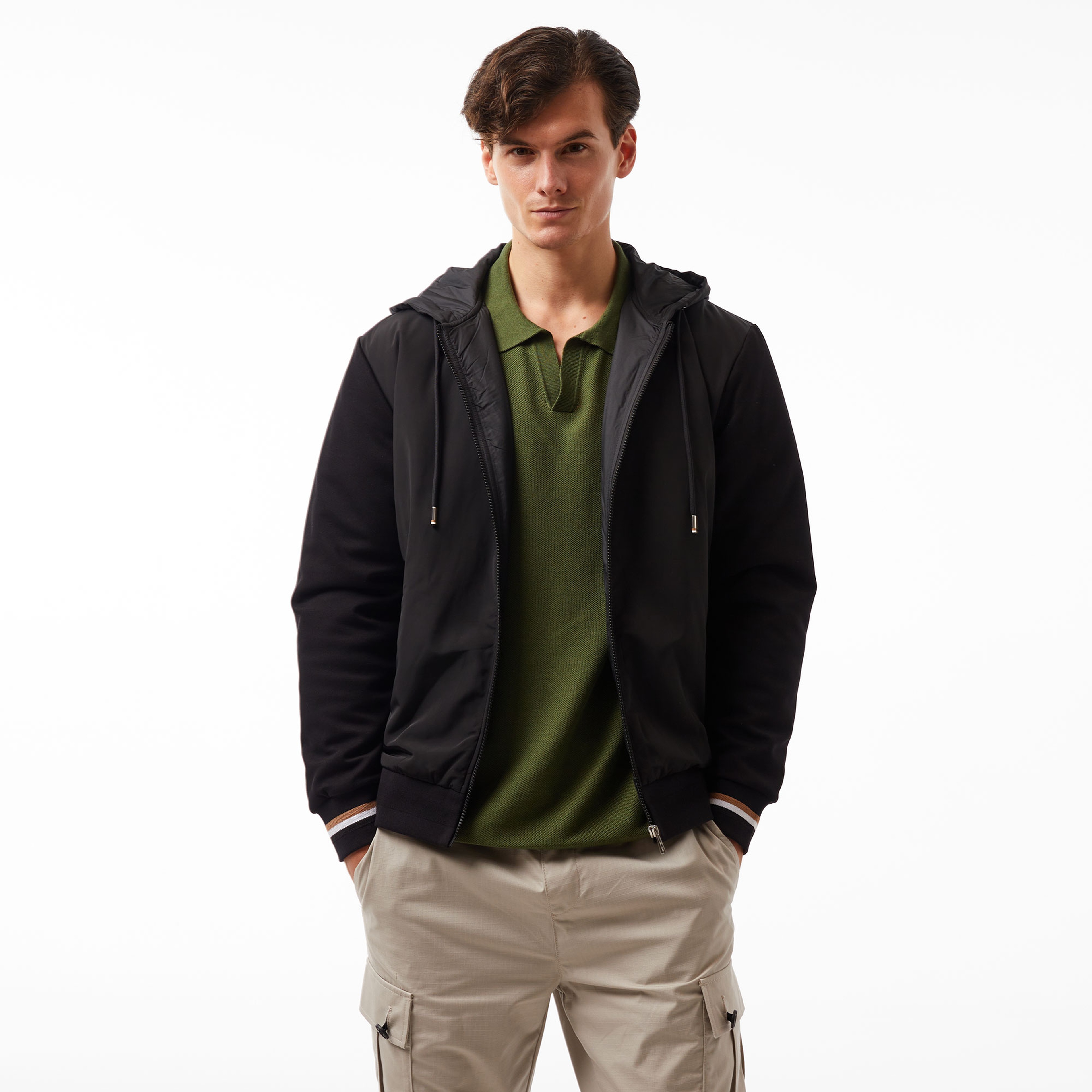 Boss Sommers 66 Erkek Siyah Sweatshirt