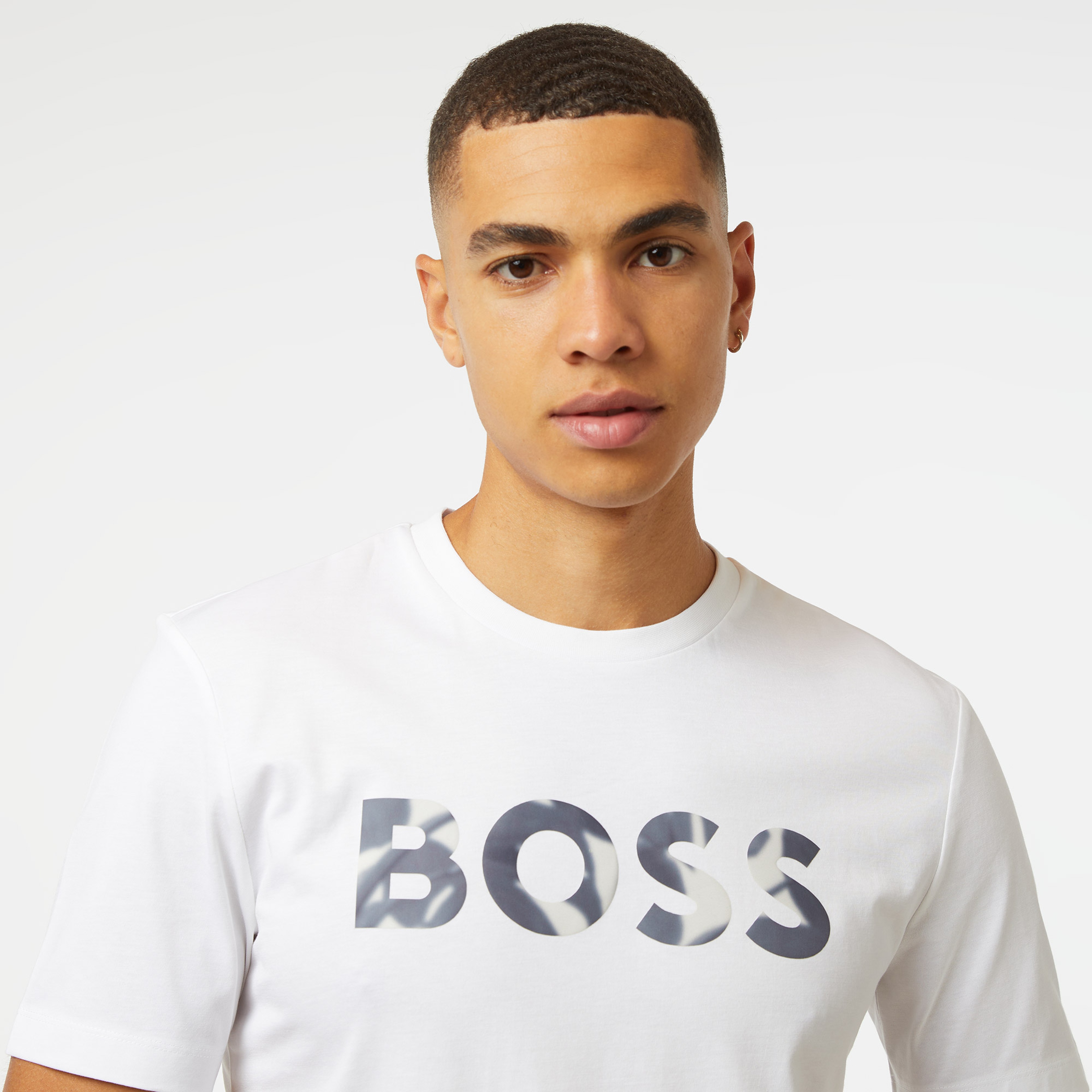 Boss Thompson 15 Erkek Beyaz T-Shirt