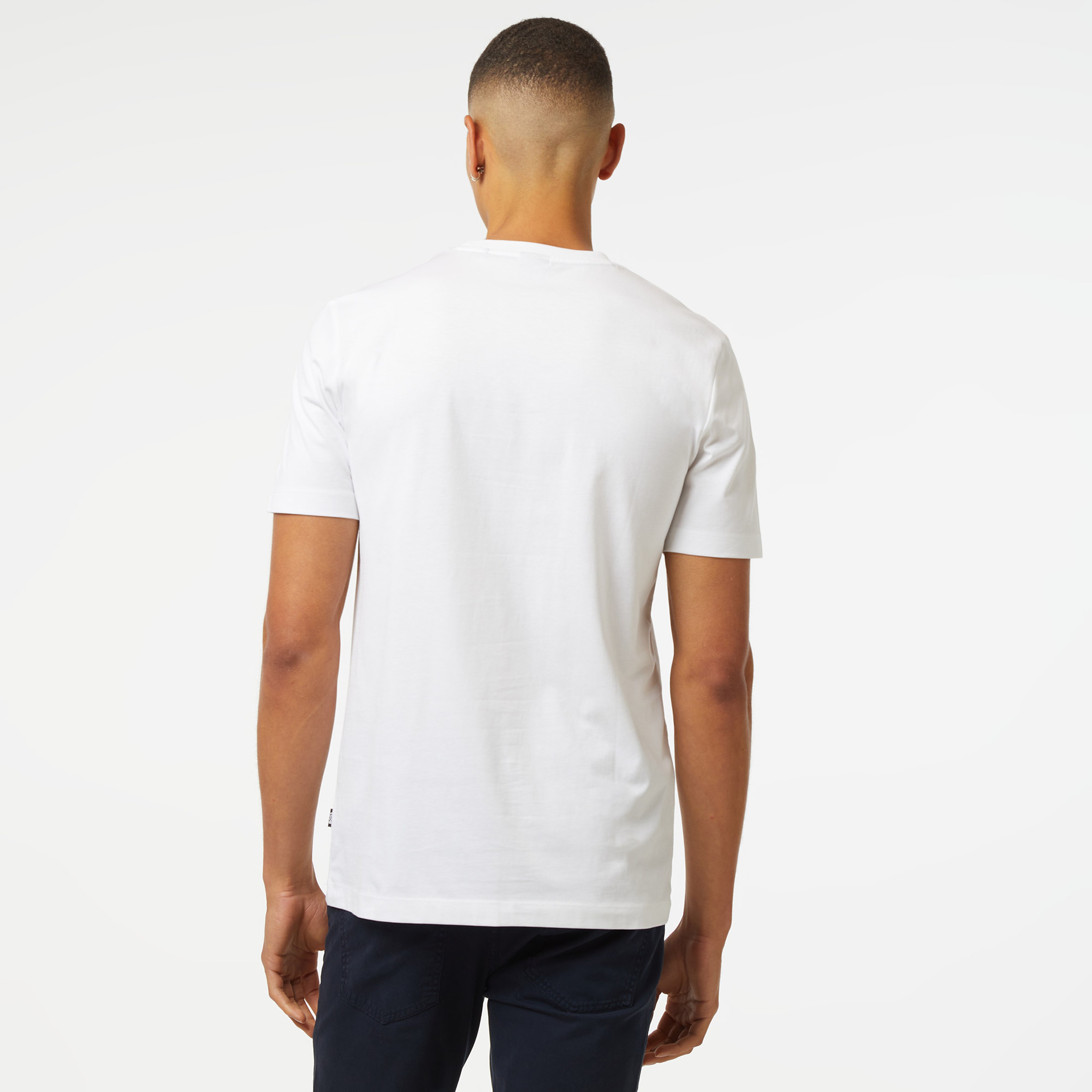 Boss Thompson 15 Erkek Beyaz T-Shirt