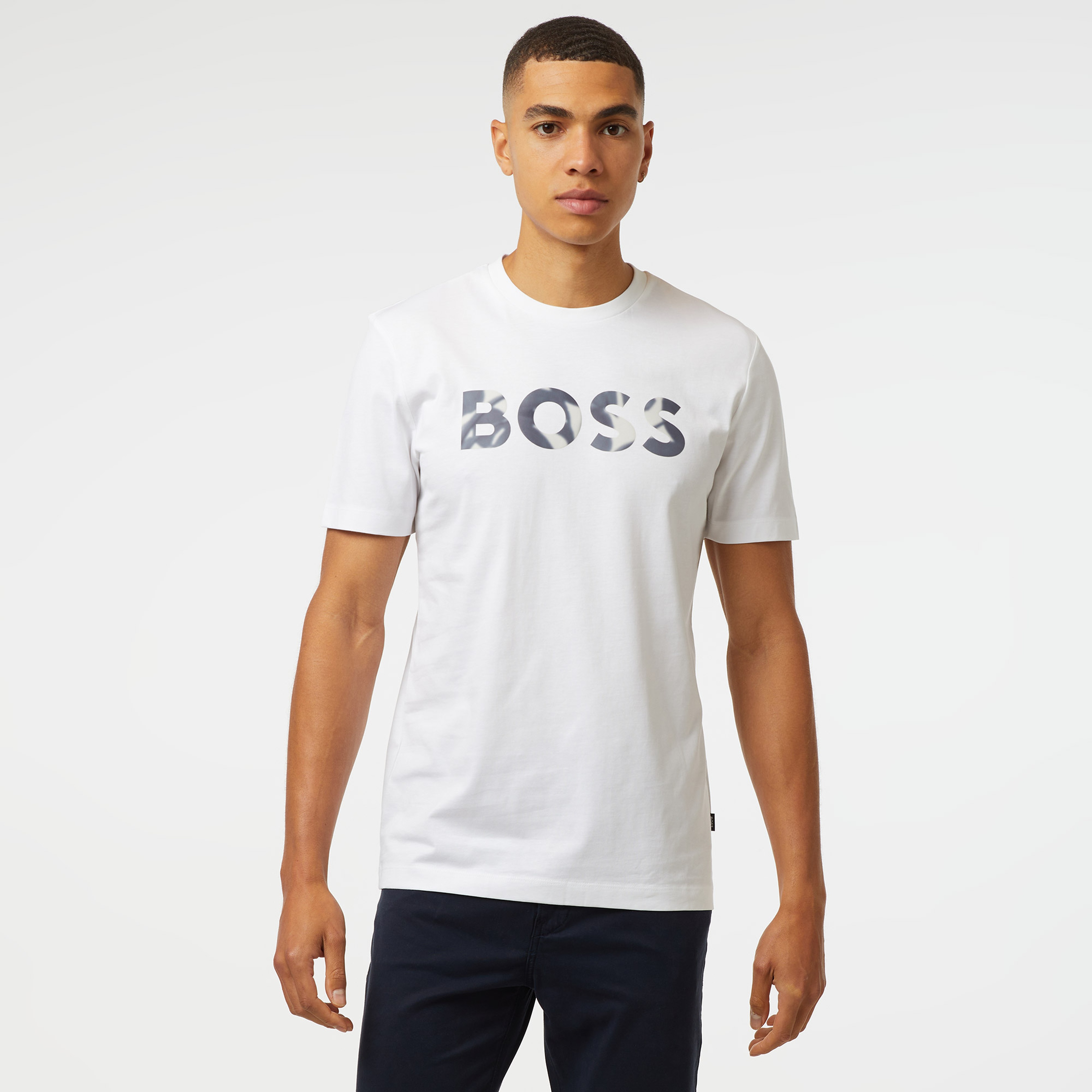 Boss Thompson 15 Erkek Beyaz T-Shirt
