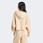 adidas Crop Hoodie Kadın Bej Sweatshirt