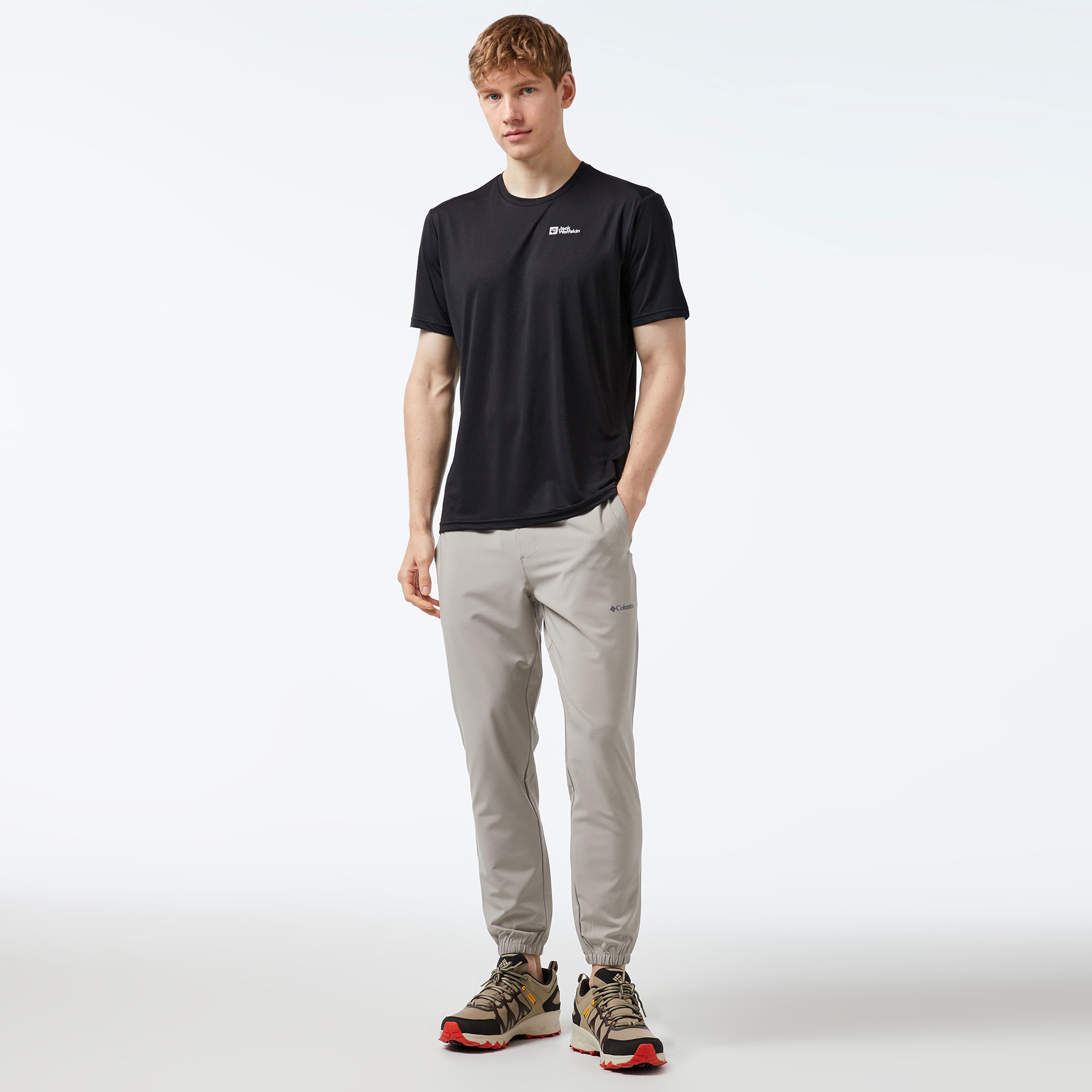 Jack Wolfskin Delgami Erkek Siyah T-Shirt