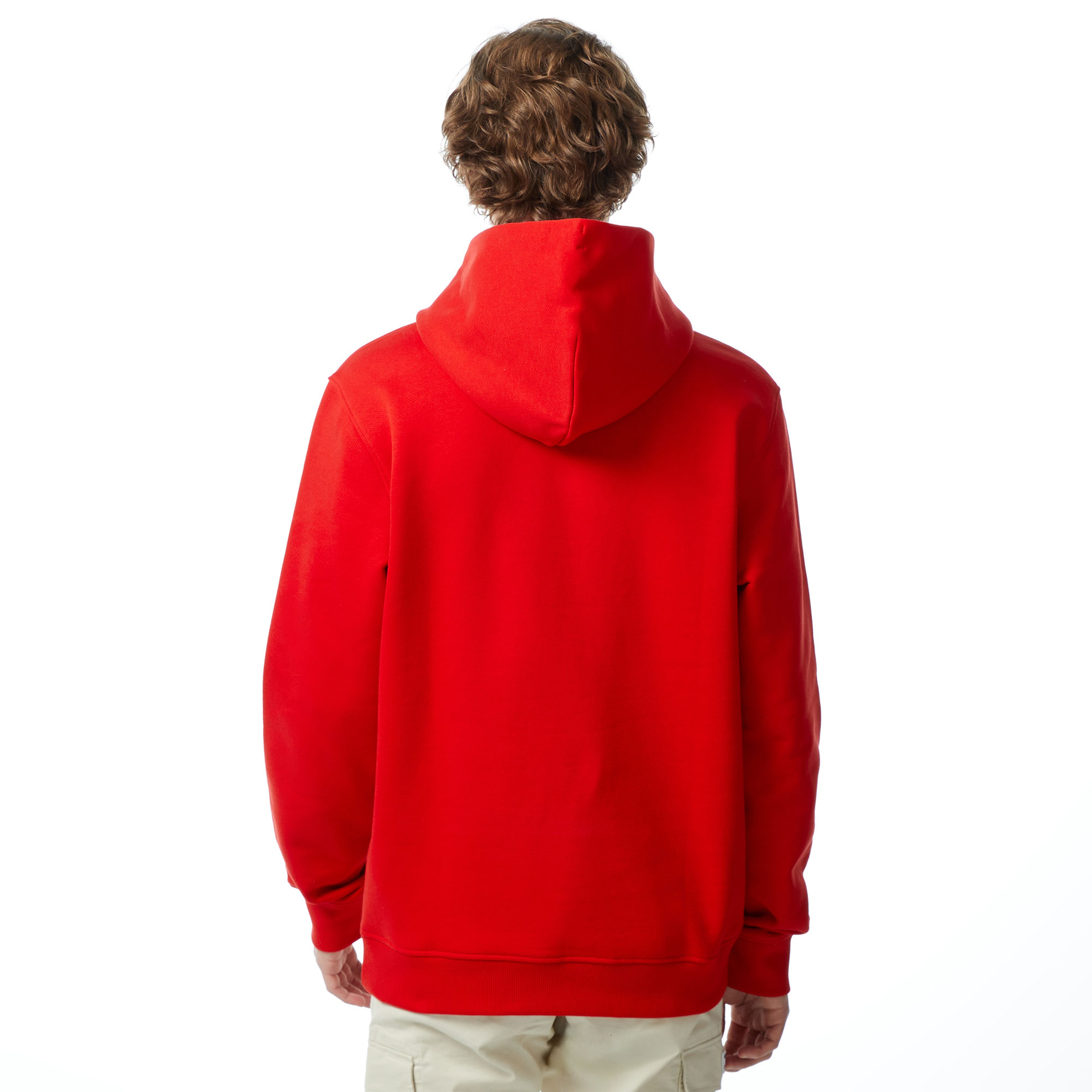 Tommy Jeans Reg Badge Erkek Kırmızı Hoodie