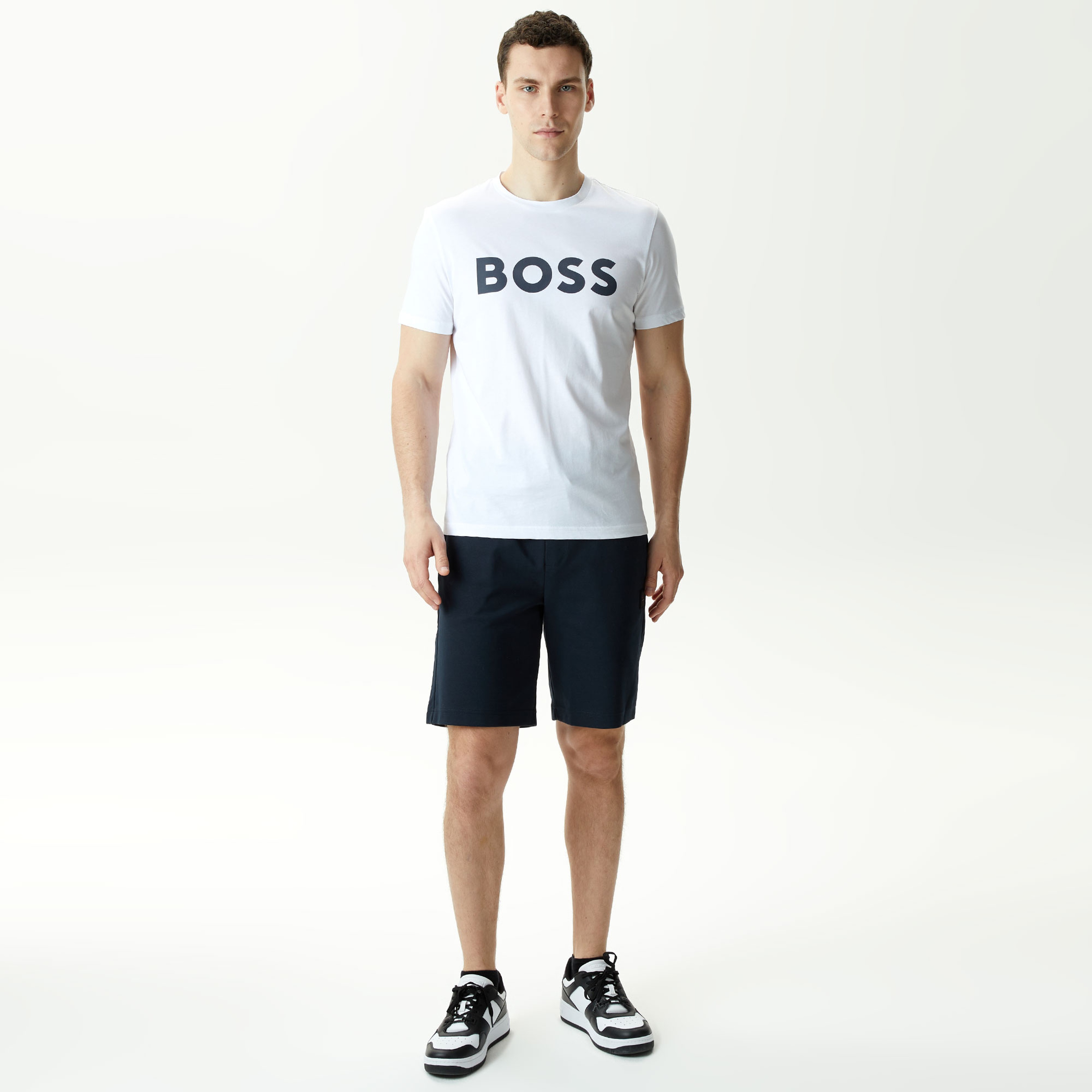 Boss Erkek Beyaz T-Shirt