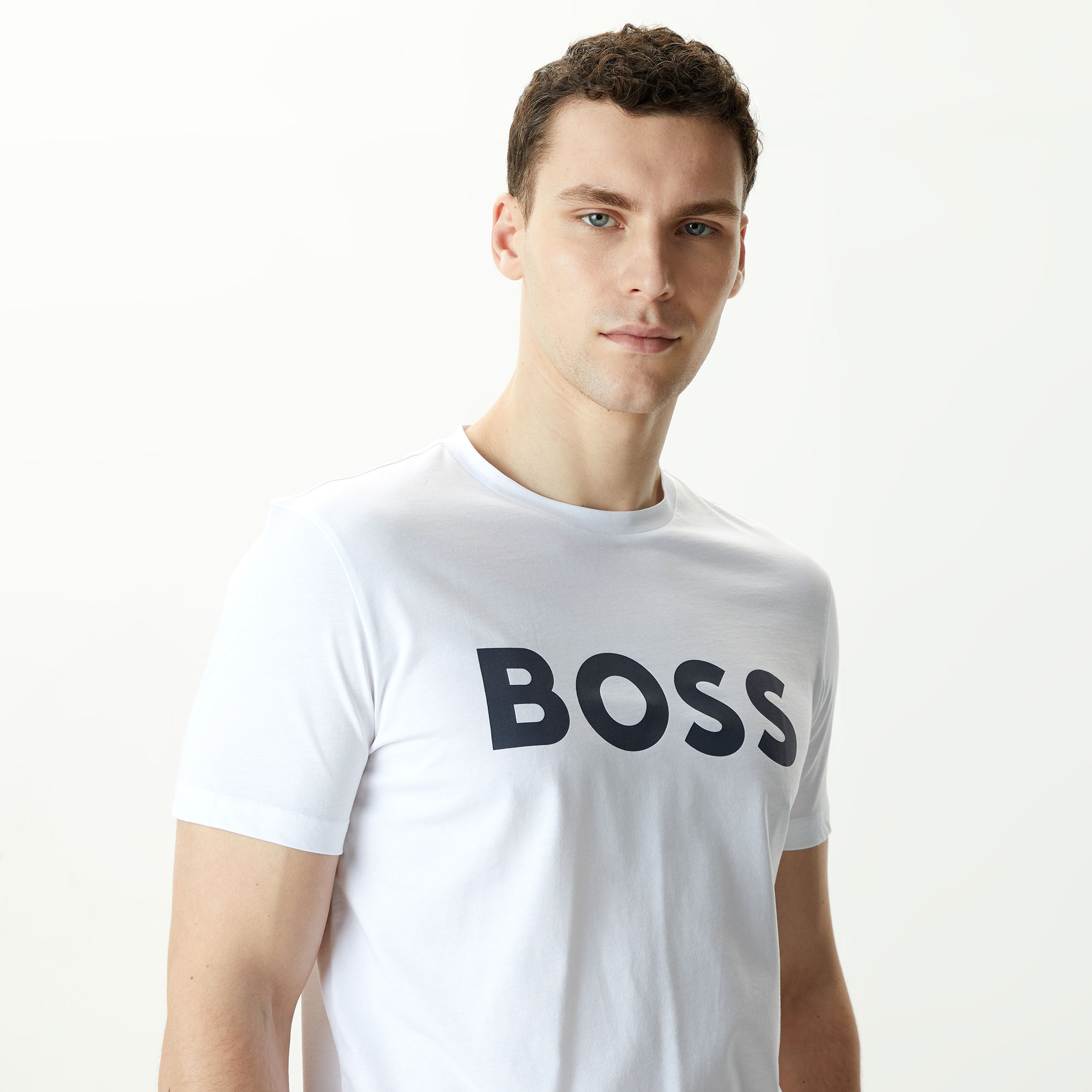 Boss Erkek Beyaz T-Shirt