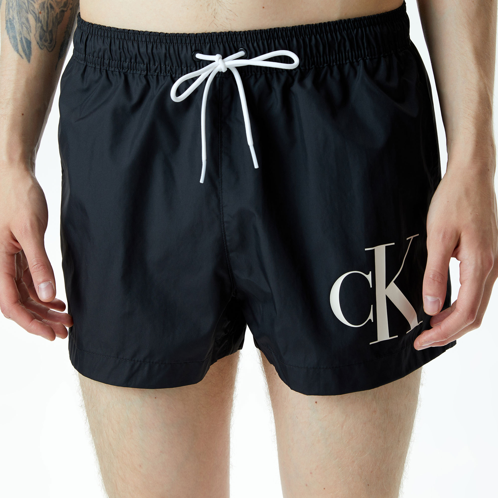 Calvin Klein Monogram Erkek Siyah Mayo Şort