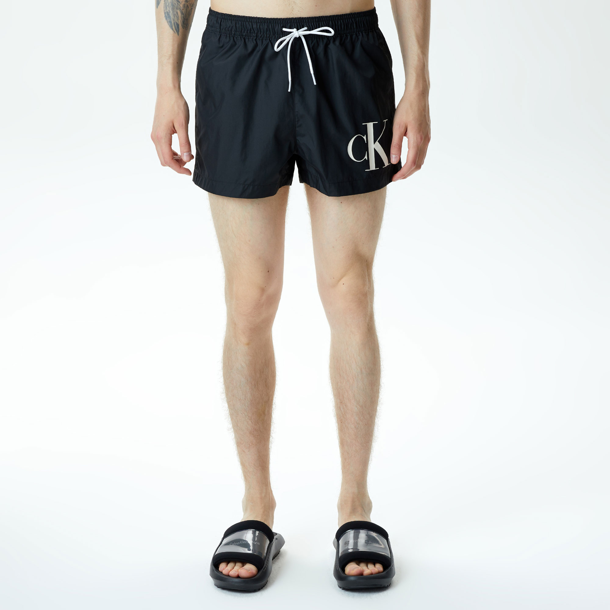 Calvin Klein Monogram Erkek Siyah Mayo Şort