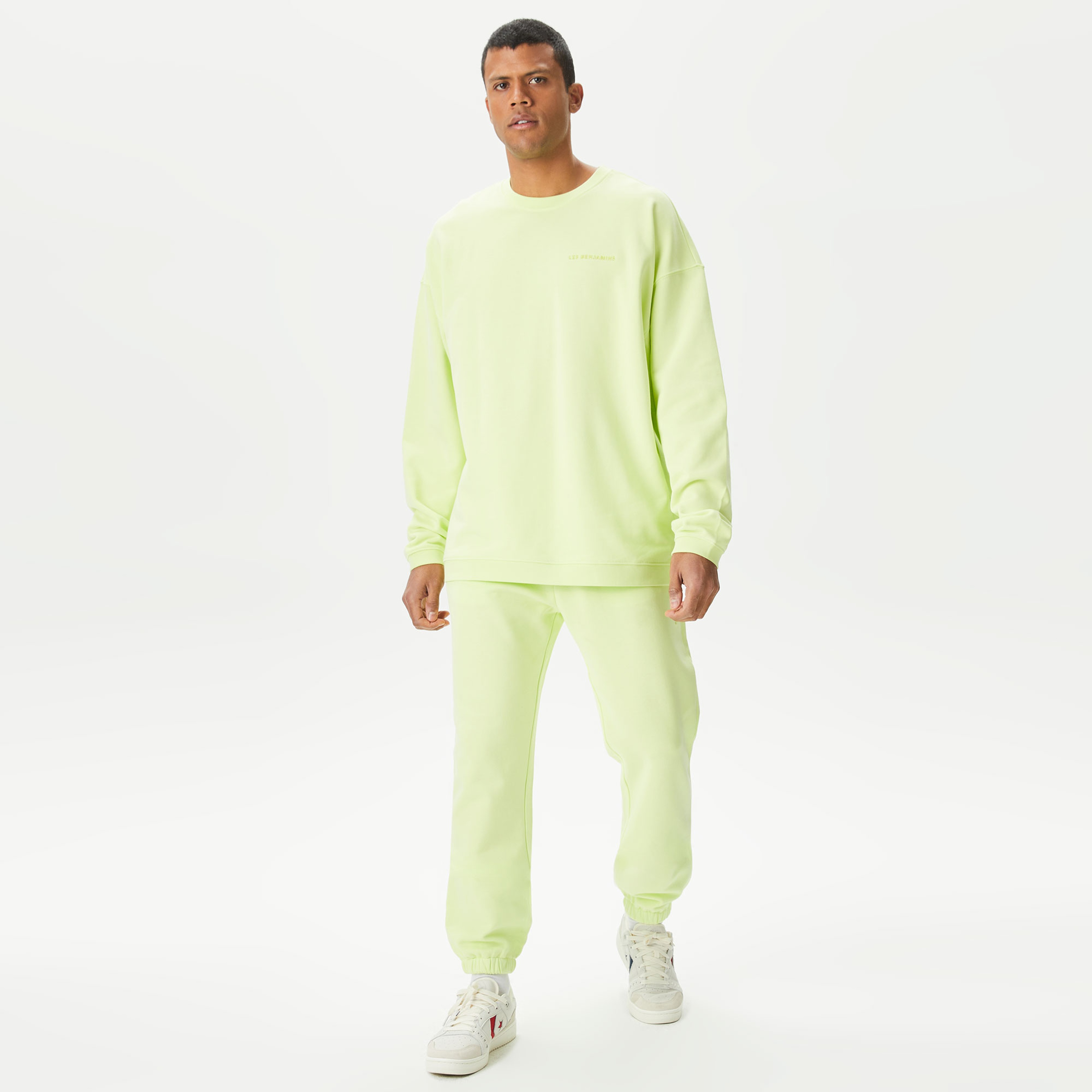 Les Benjamins Essentials 301 Erkek Yeşil Sweatshirt