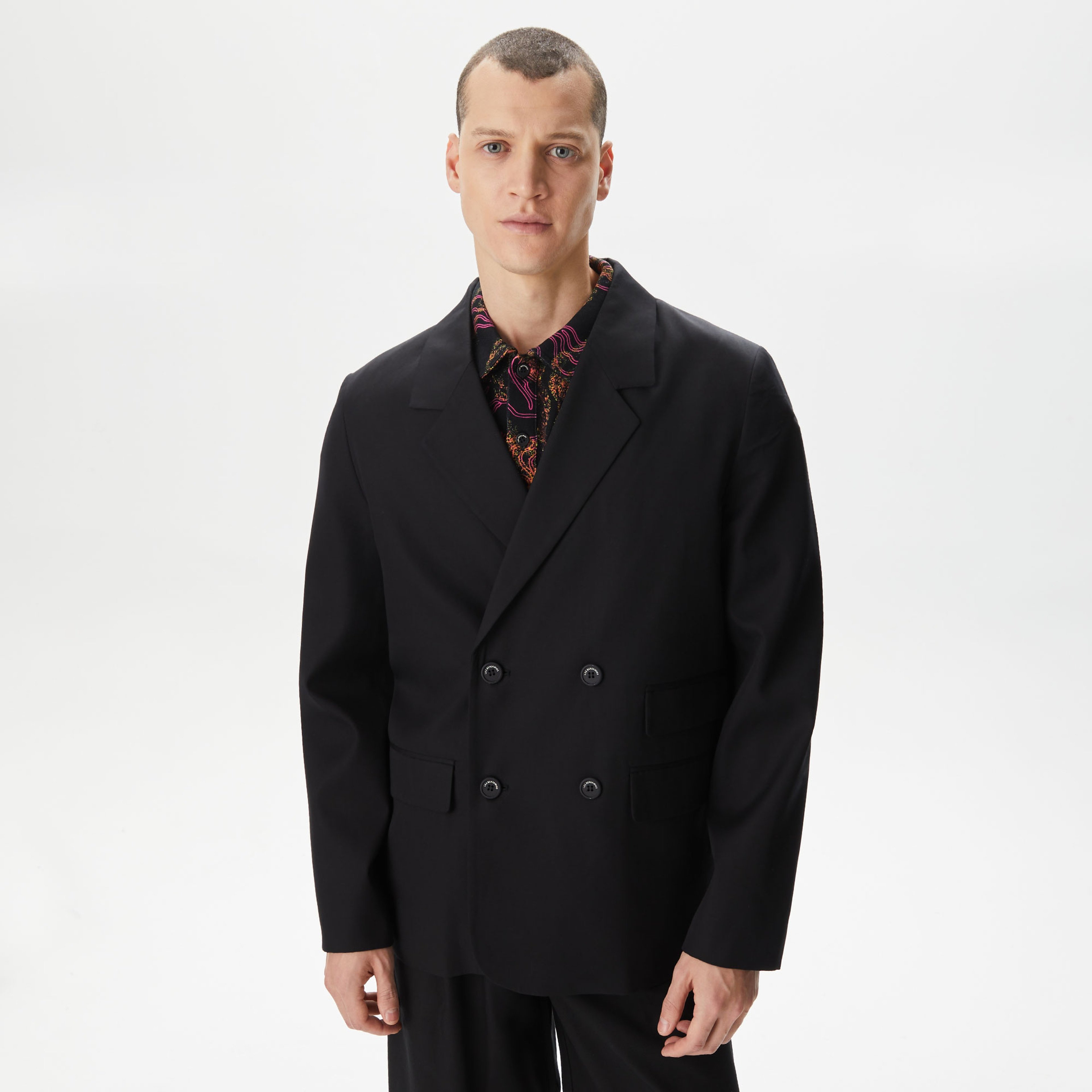 Les Benjamins Kısmet Voyage East to West 001 Erkek Siyah Blazer Ceket