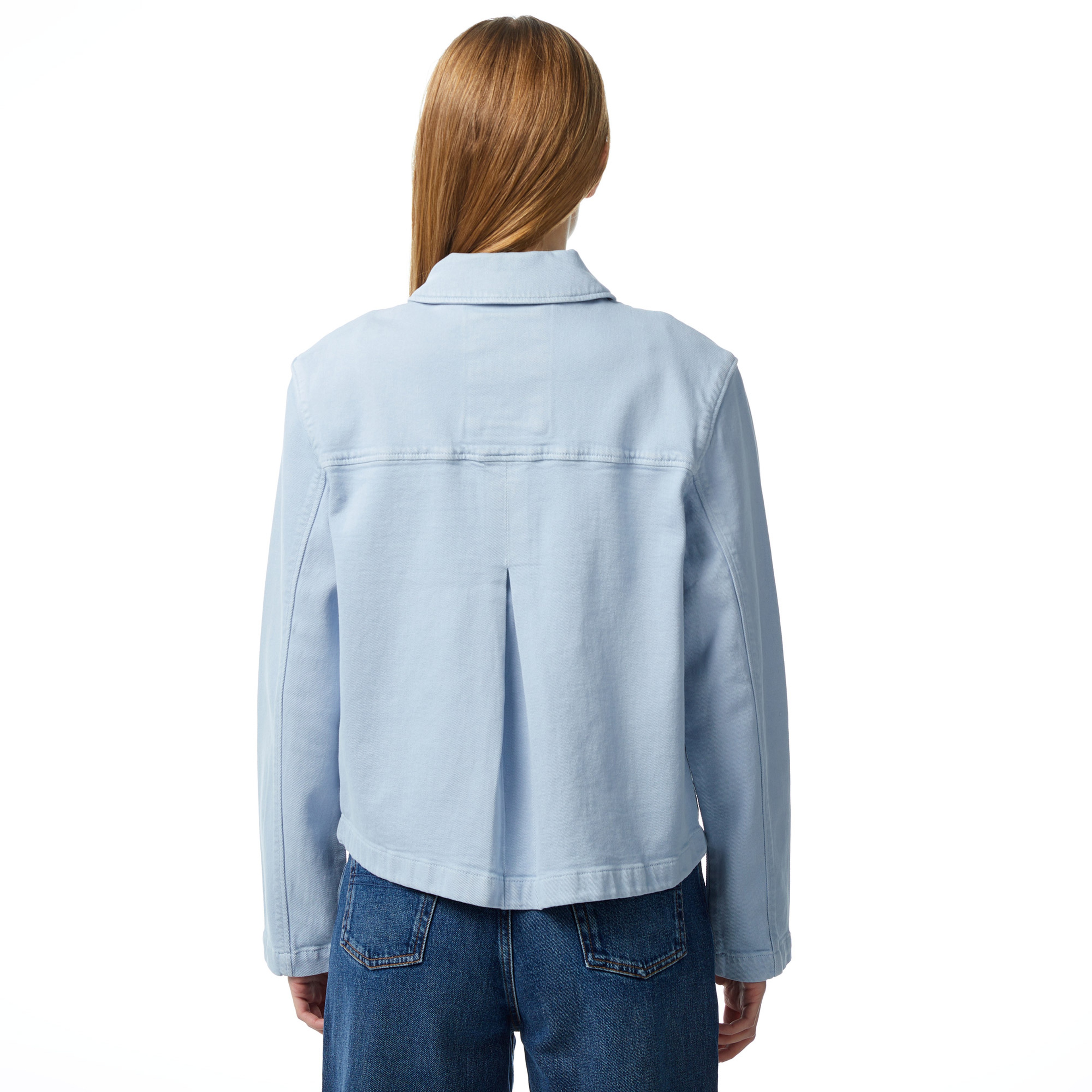 Tommy Jeans Cotton Kadın Mavi Ceket