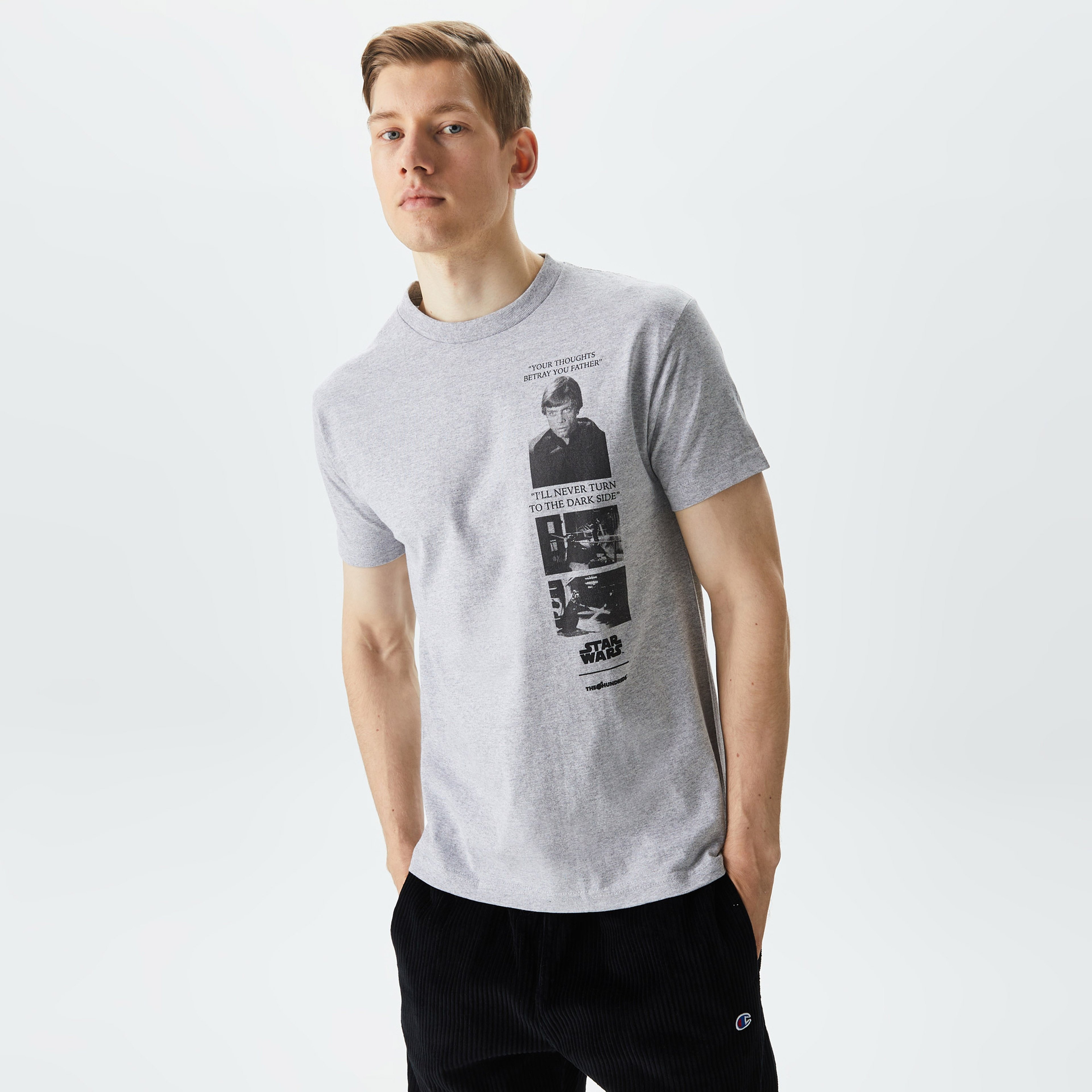 The Hundreds Strike Erkek Gri T-Shirt