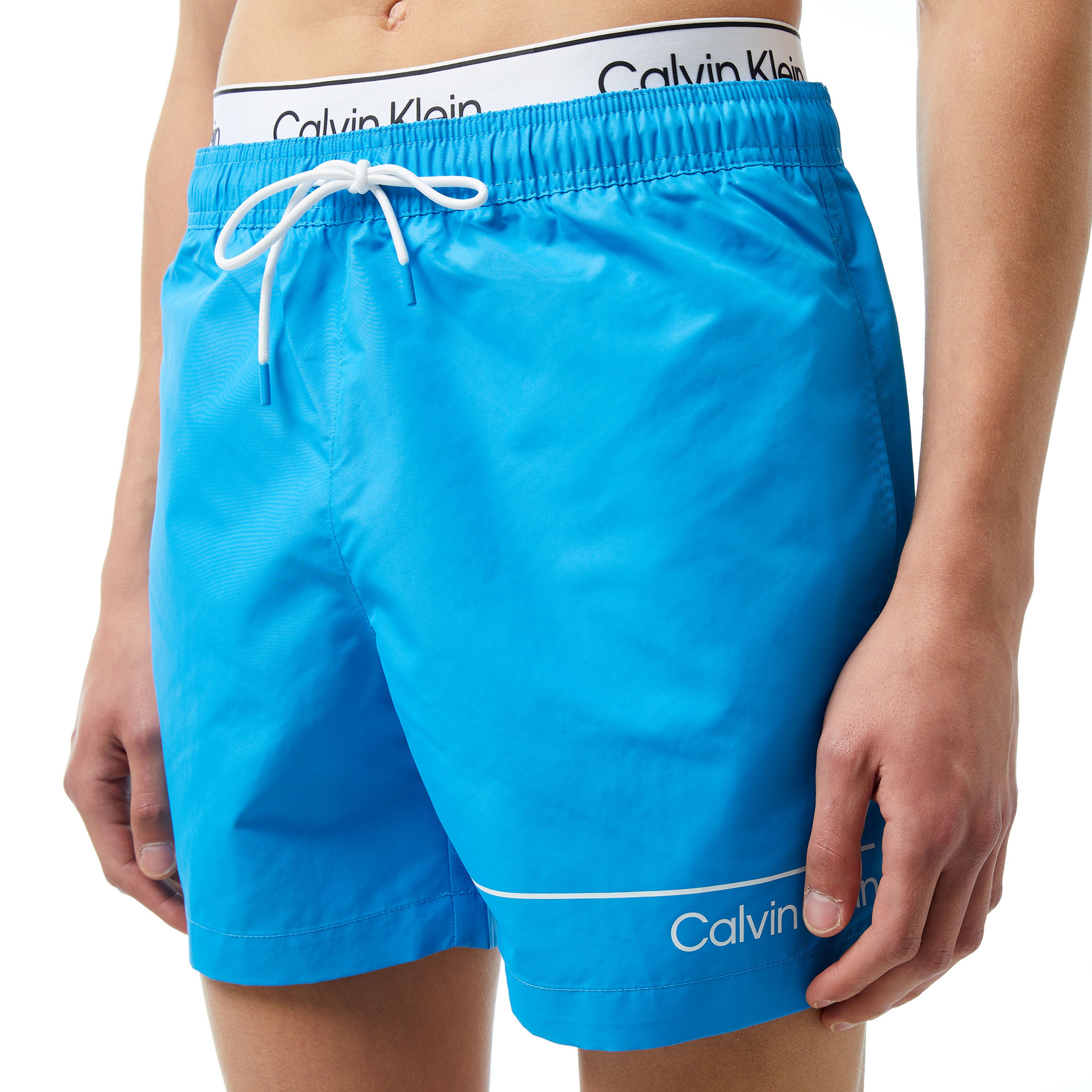 Calvin Klein Meta Legacy Erkek Mavi Mayo Şort