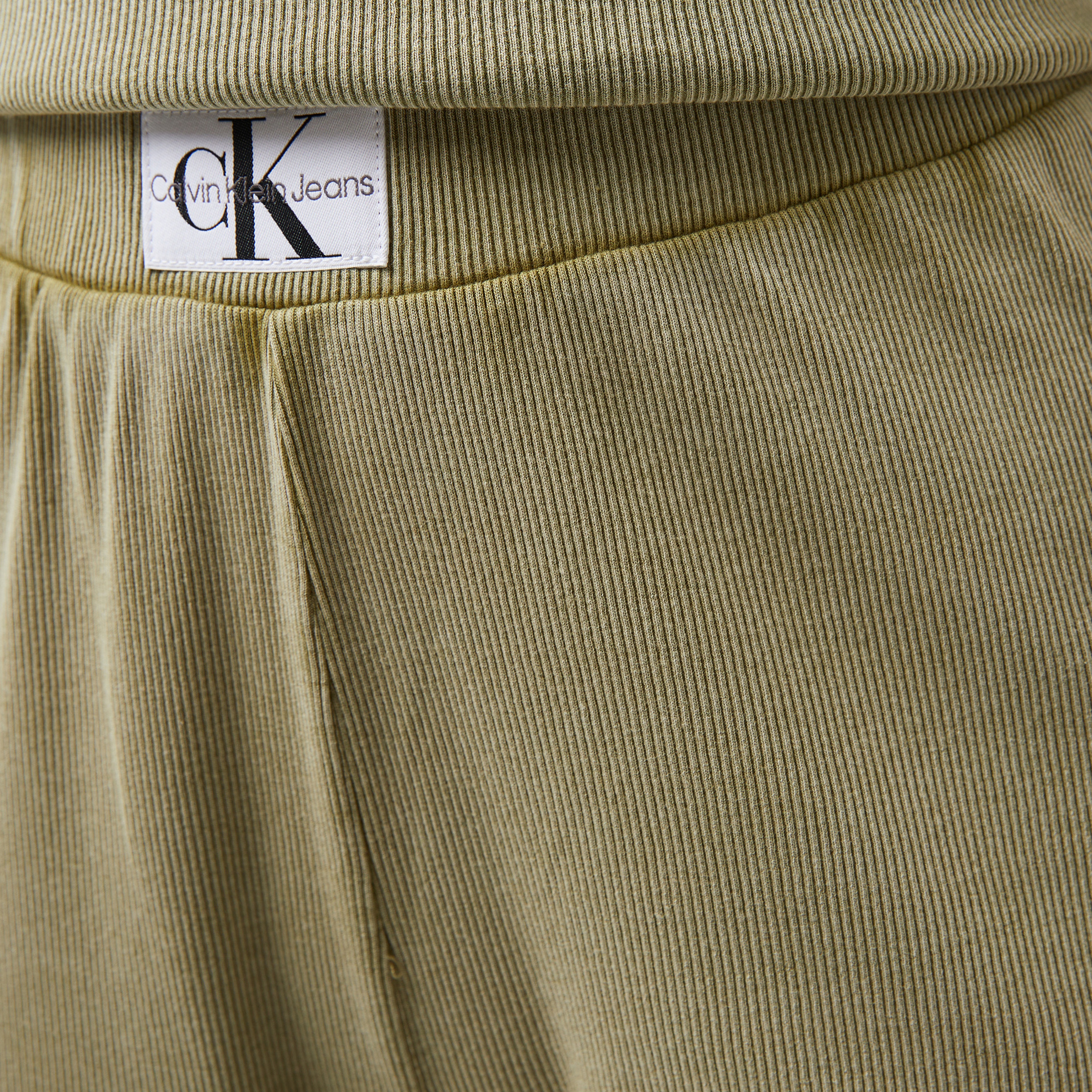 Calvin Klein Jeans Woven Label Kadın Yeşil Eşofman Altı