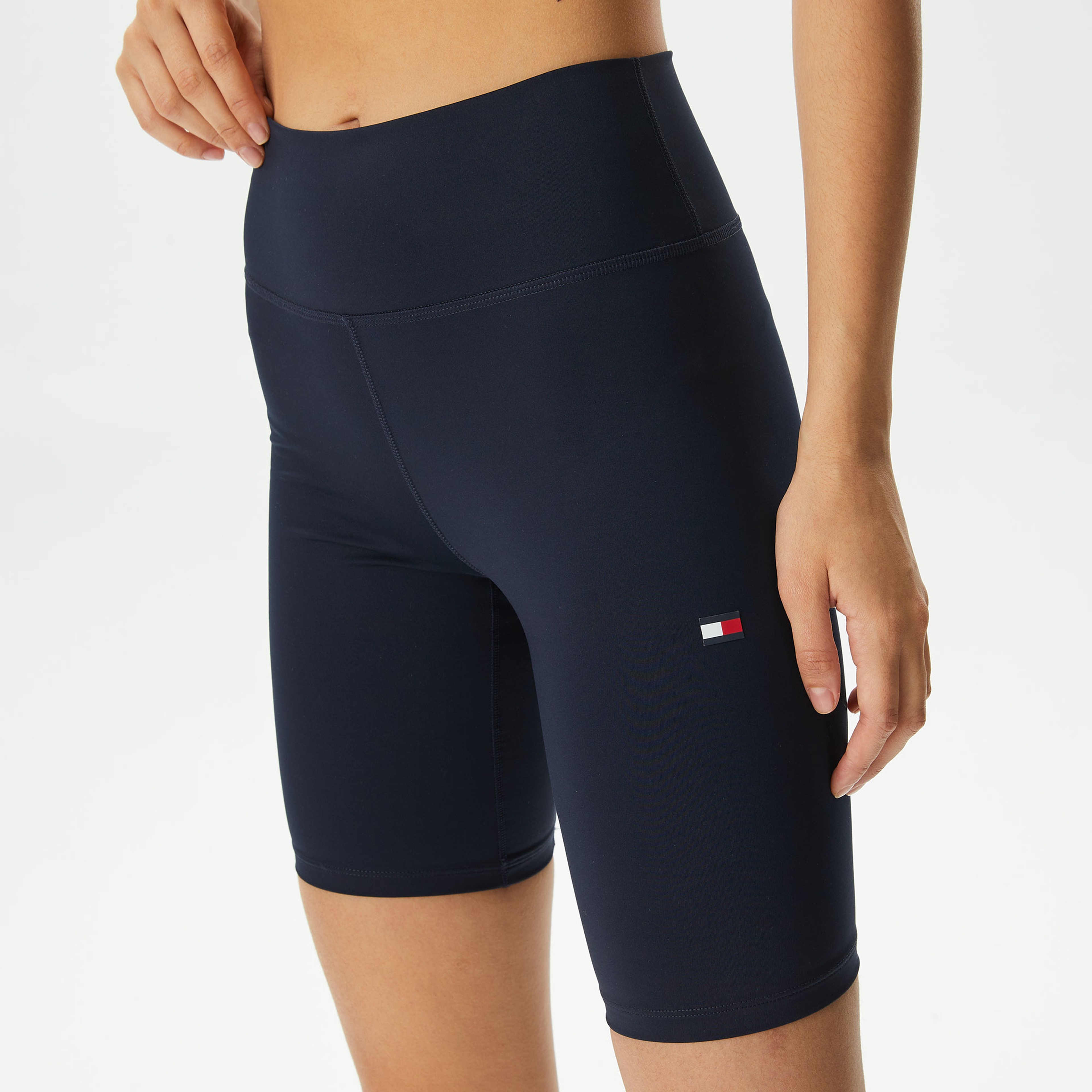 Tommy Hilfiger Essential Flag Fitted Kadın Lacivert Şort