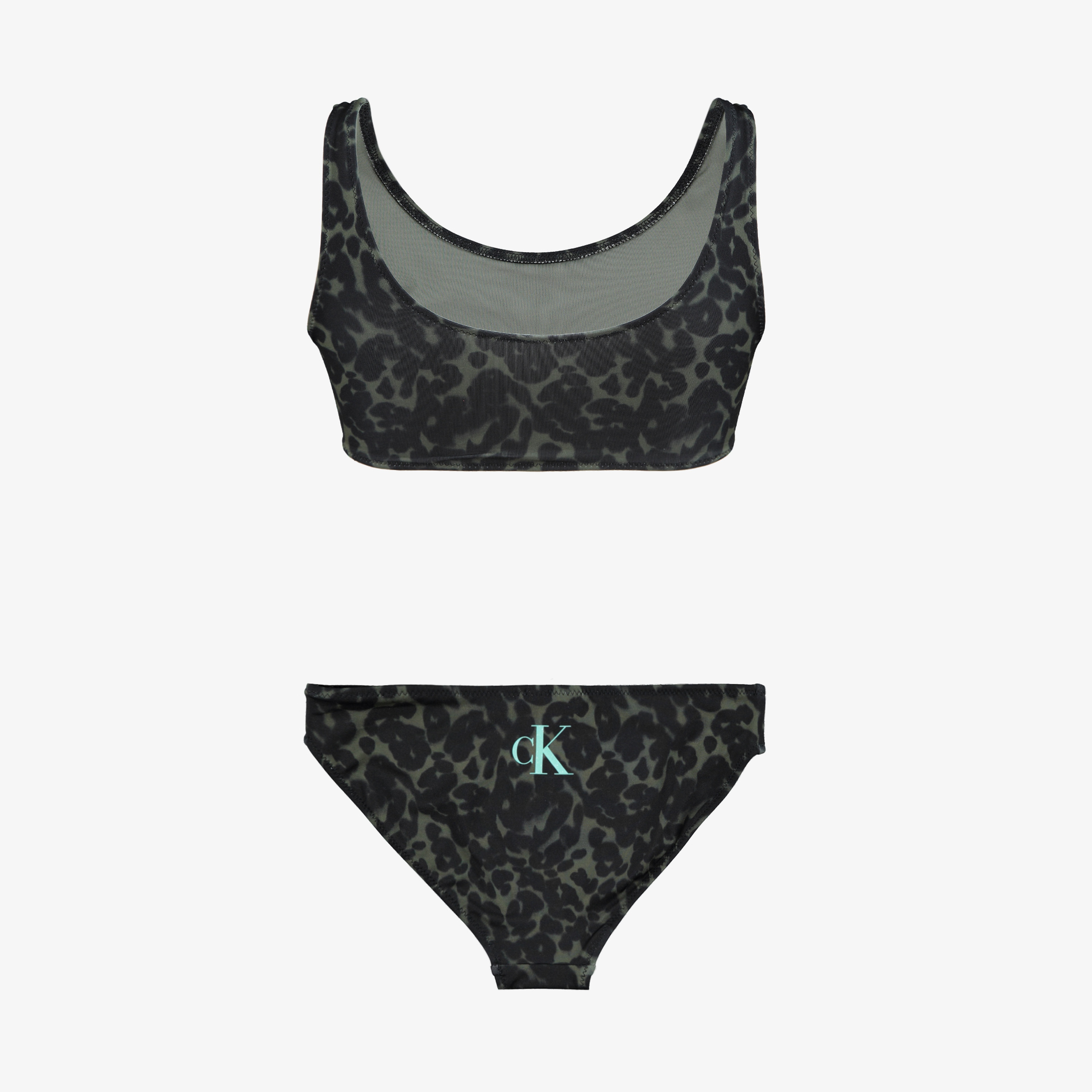Calvin Klein Monogram Çocuk Yeşil Bikini