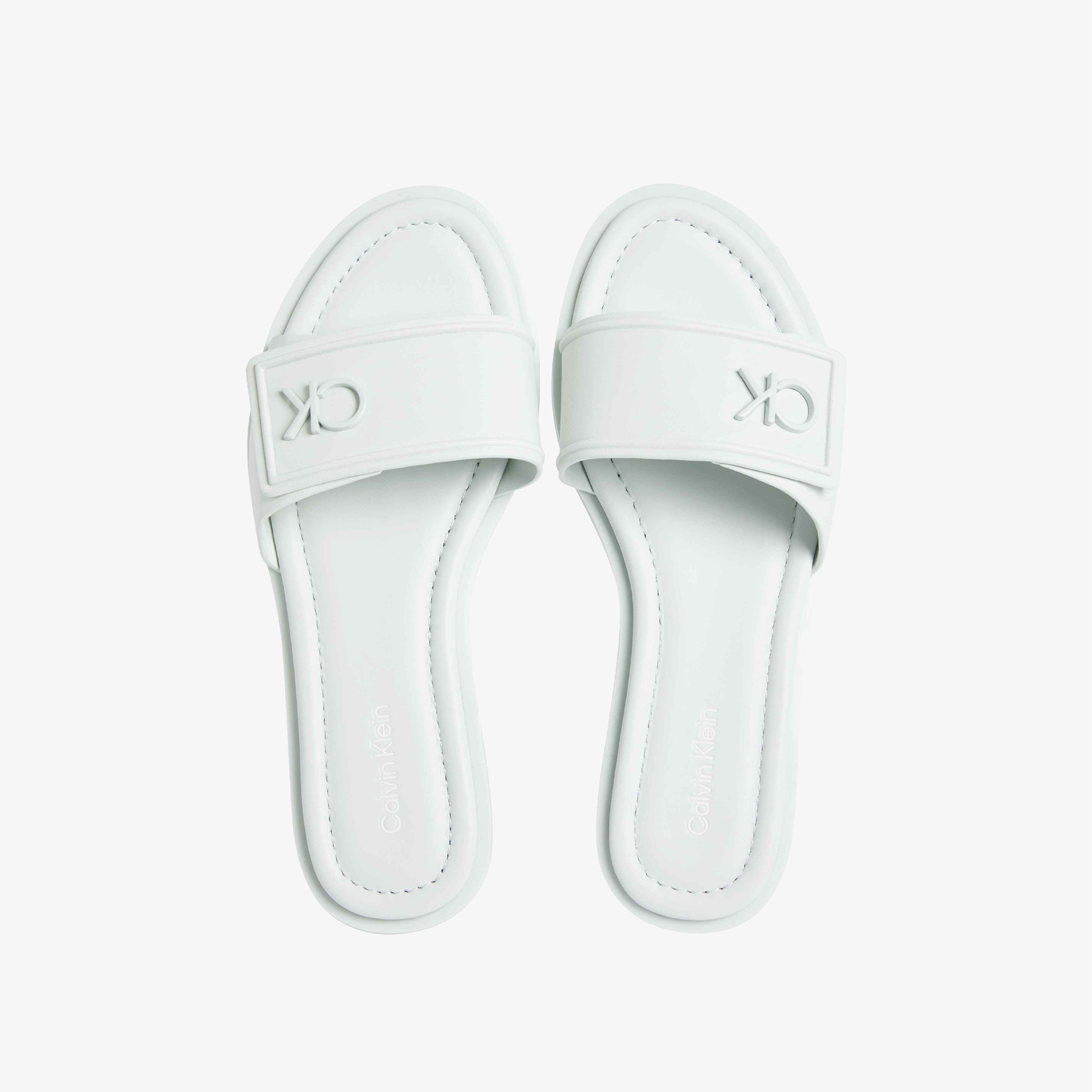 Calvin Klein Almond Flat Kadın Yeşil Terlik